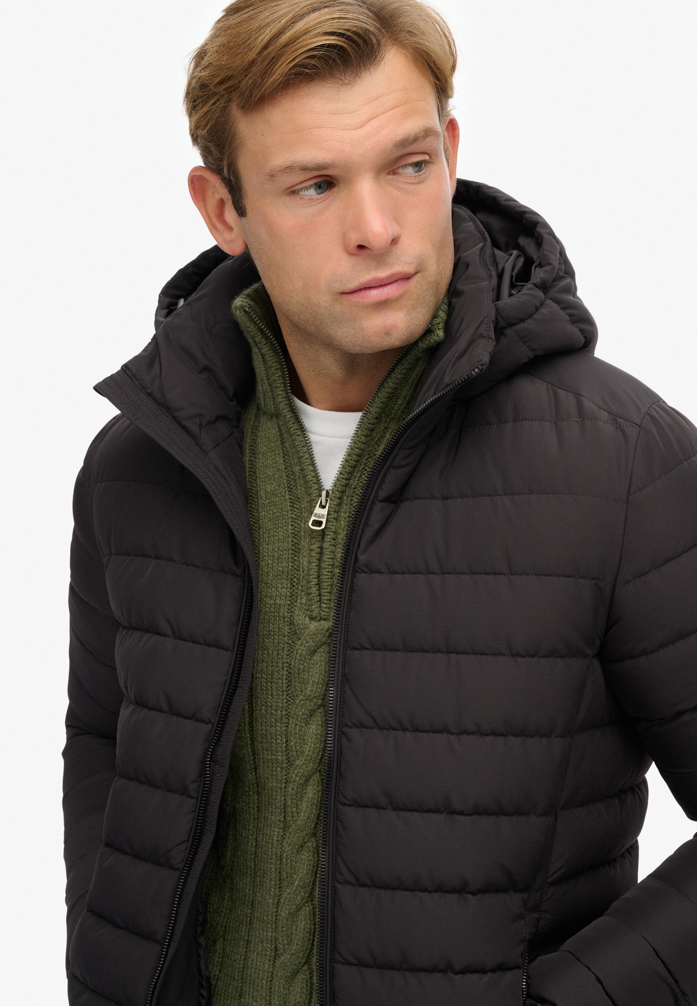 Superdry Steppjacke »HOODED FUJI PADDED JACKET«, mit Kapuze