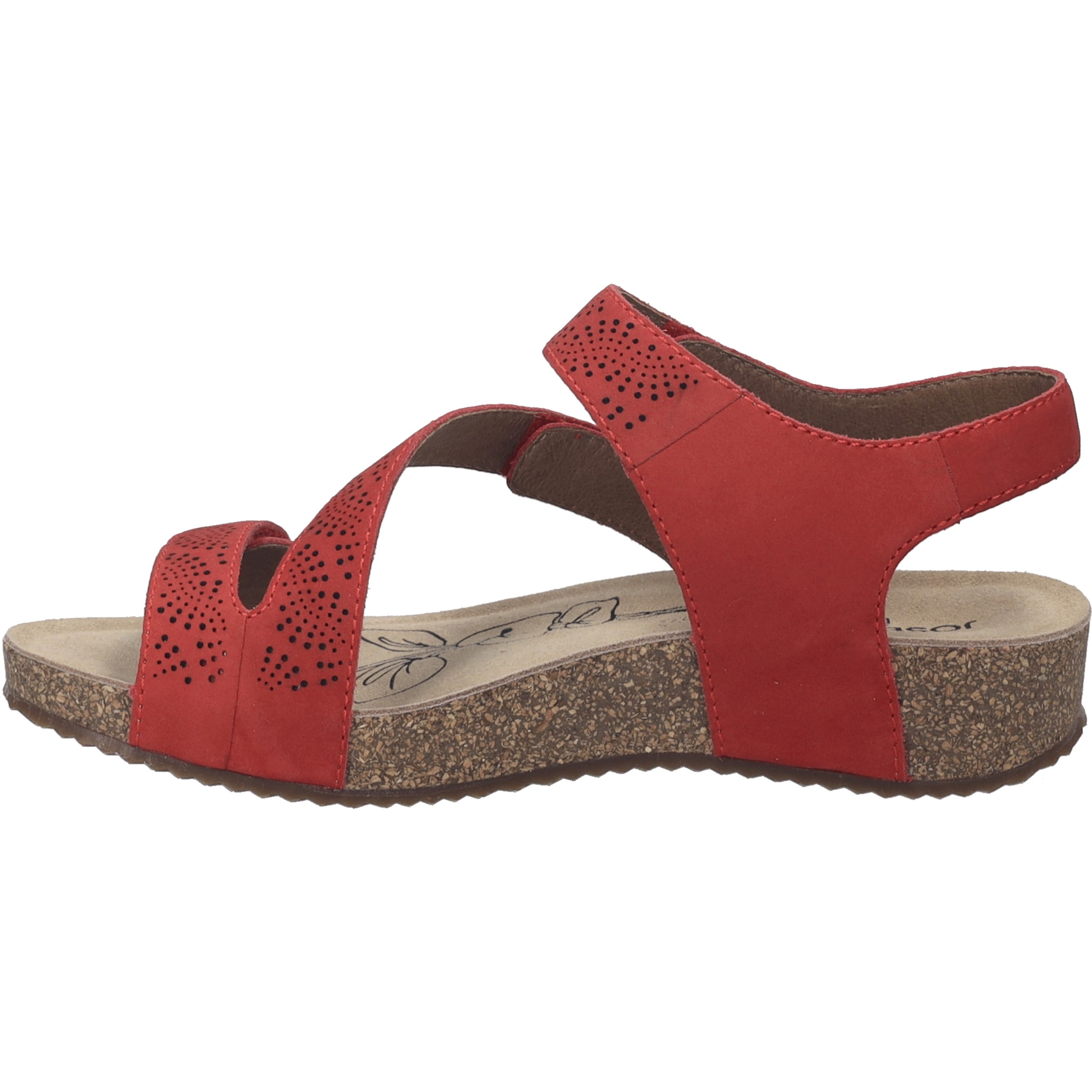 Sandale JOSEF SEIBEL "Tonga 78, rot", Damen, Gr. 41, rot, Obermaterial: 100% Rindsleder Leather cow., Schuhe Sandale 2