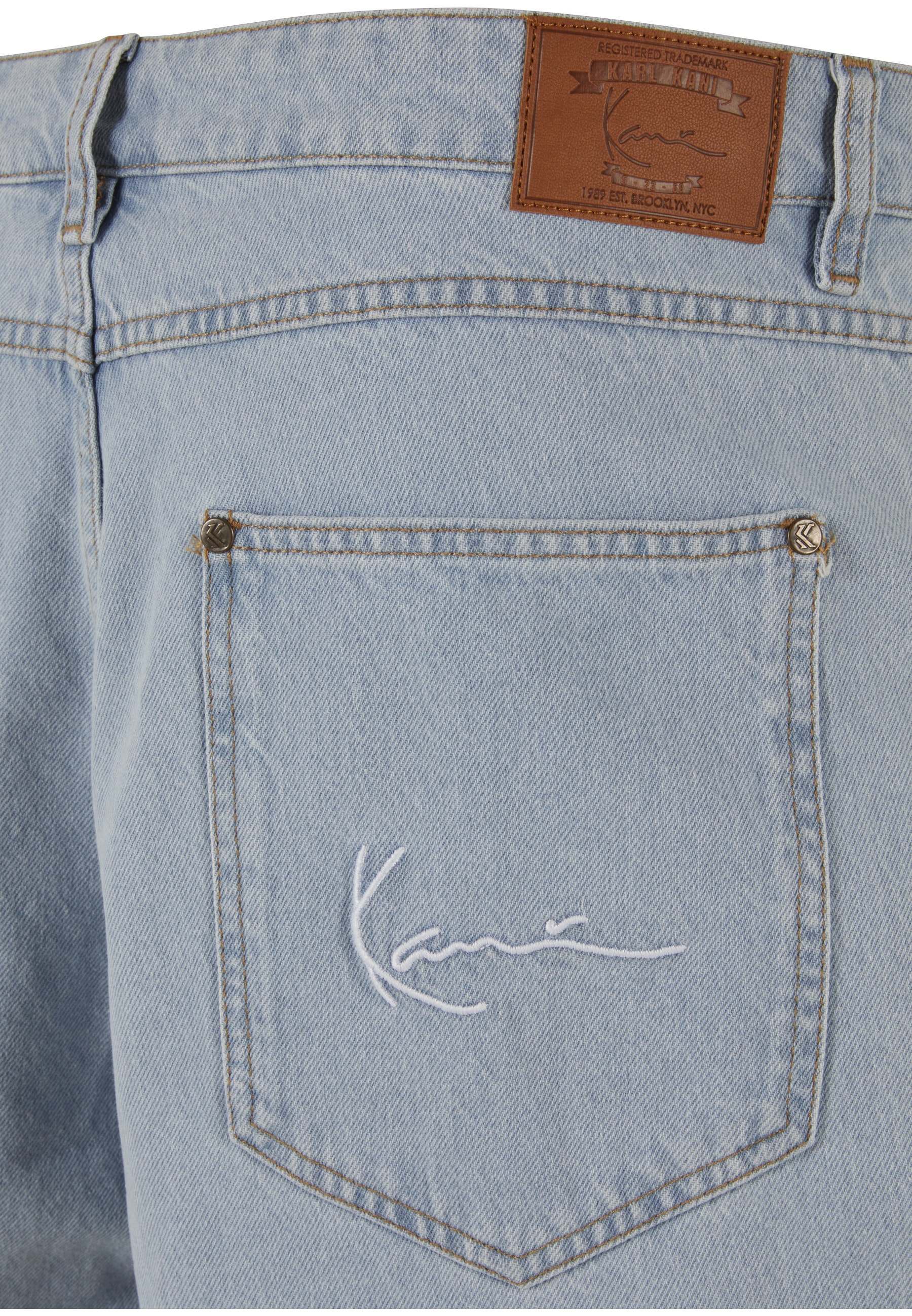 Karl Kani Bequeme Jeans »Karl Kani Herren KK Small Signature Tapered Five Pocket Denim«