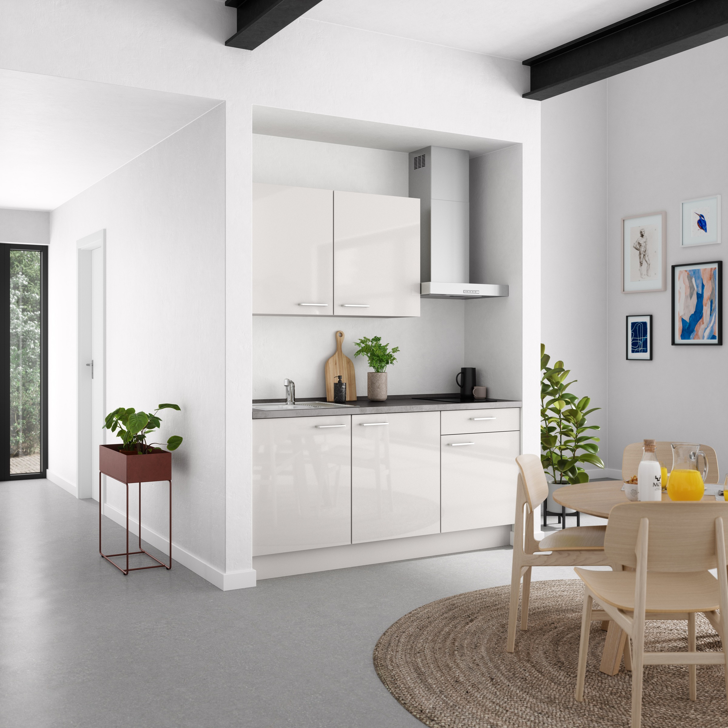 nobilia® Küchenzeile »"Flash I"«, vormontiert, Ausrichtung wählbar, Breite 180 cm, wahlw. mit E-Geräten
