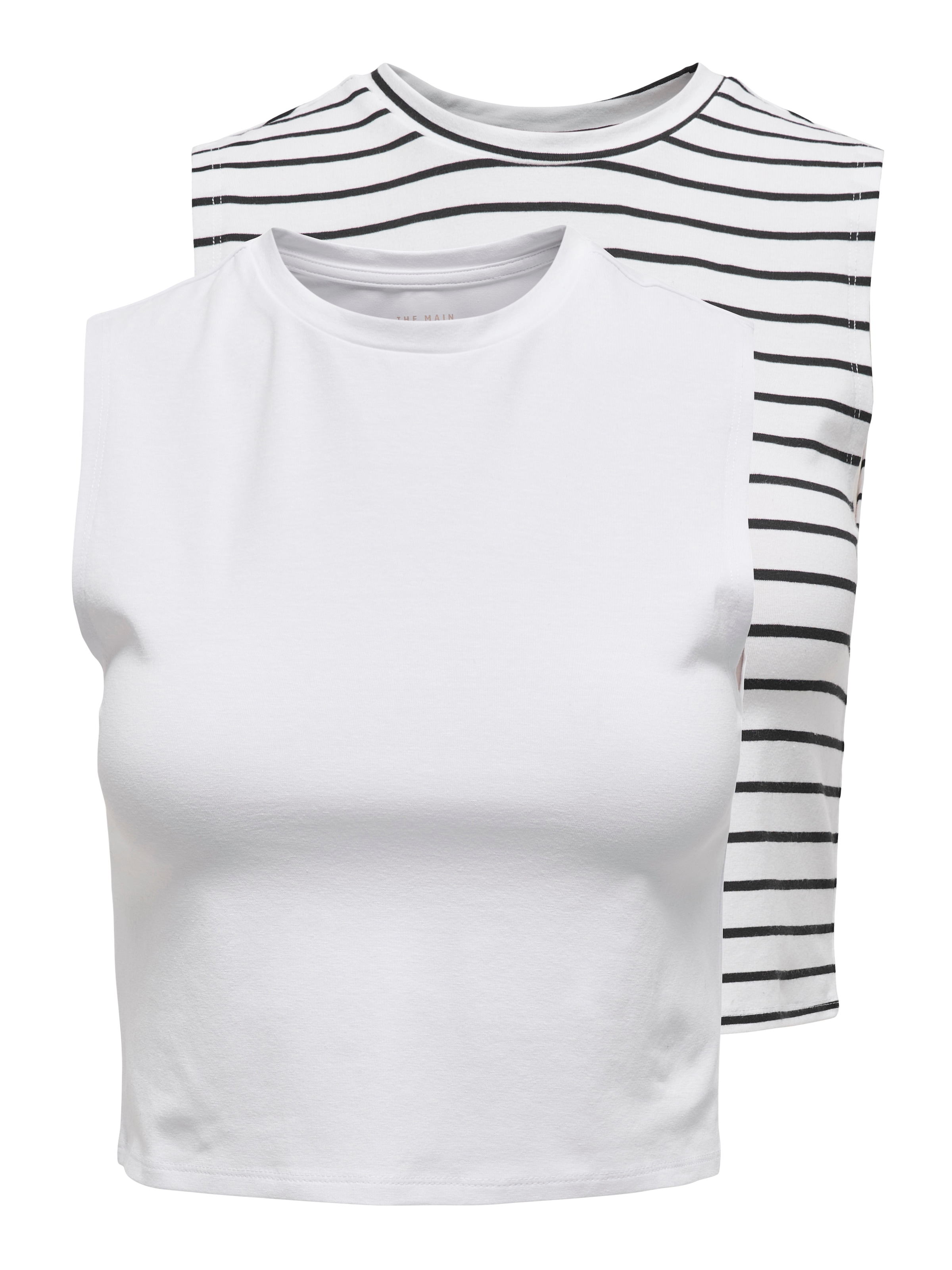 ONLY Crop-Top "ONLCHOICE S/L 2-PACK TOP BOX JRS", 2 Stk. günstig online kaufen