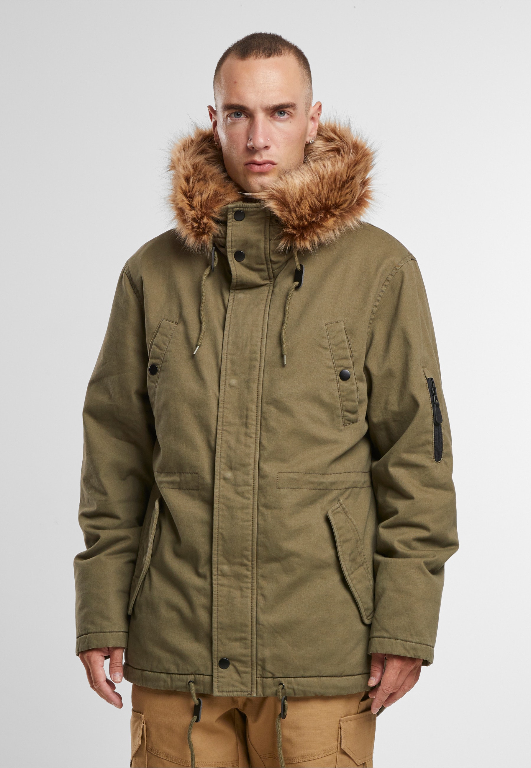 Brandit Parka »Brandit Brandit Men Fish Tail Parka« 1 Stk. tlg. mit Kapuze