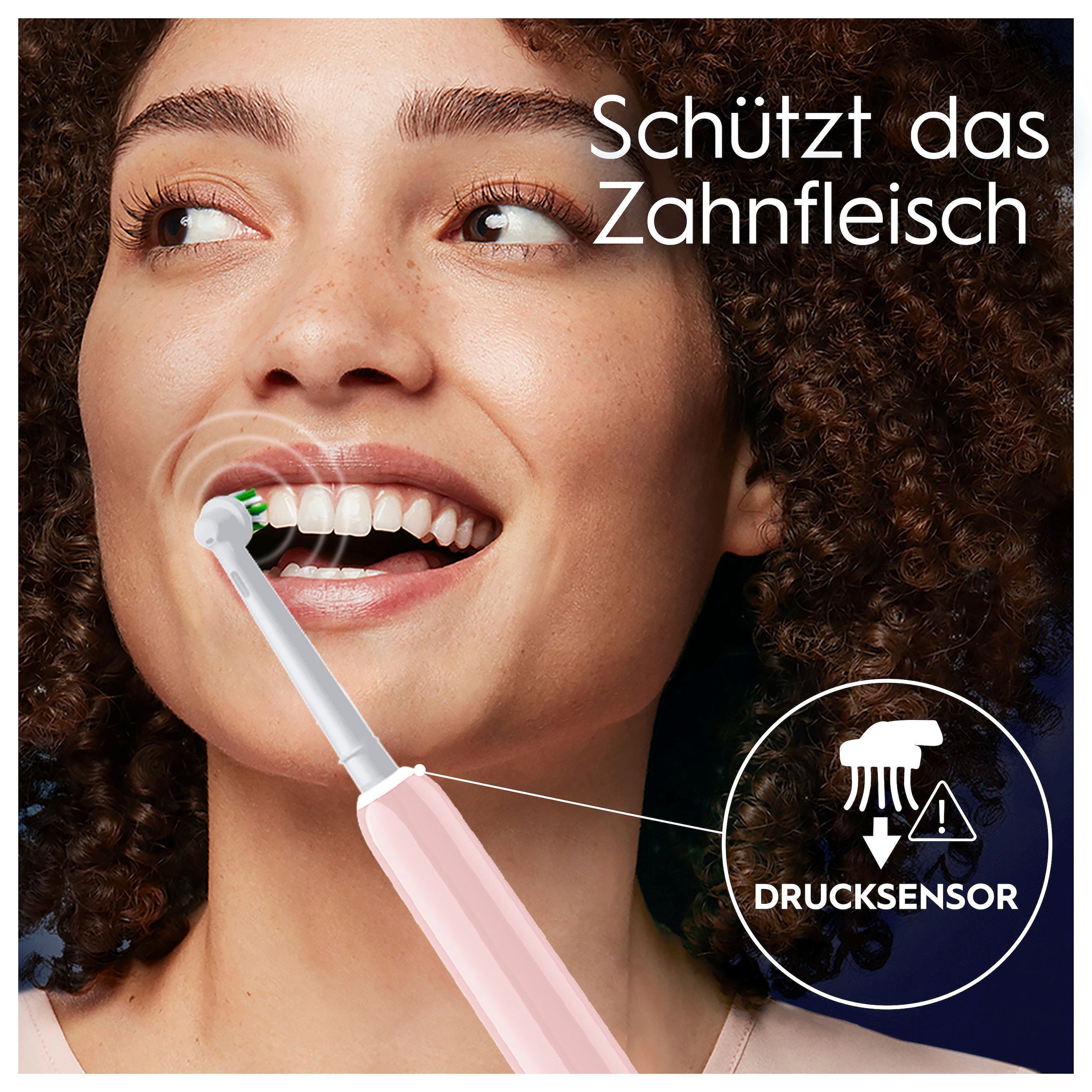 Oral-B Elektrische Zahnbürste »PRO Series 1«, 1 St. Aufsteckbürsten, Drucksensor