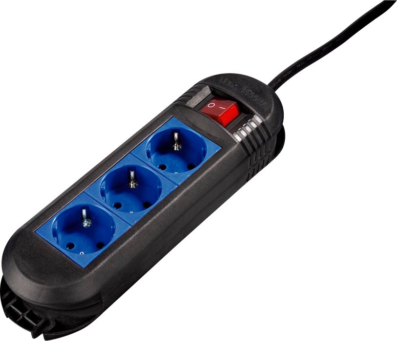 Hama Steckdosenleiste »Mehrfachsteckdosenleiste "Colour", 3-fach, Schwarz/Blau, 1,5... kaufen