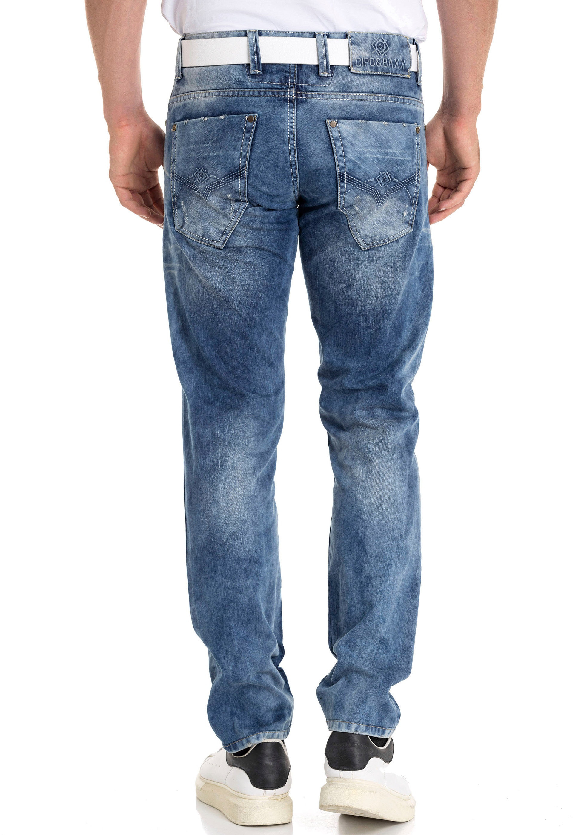 Cipo & Baxx Destroyed-Jeans "Regular", im Used-Look günstig online kaufen