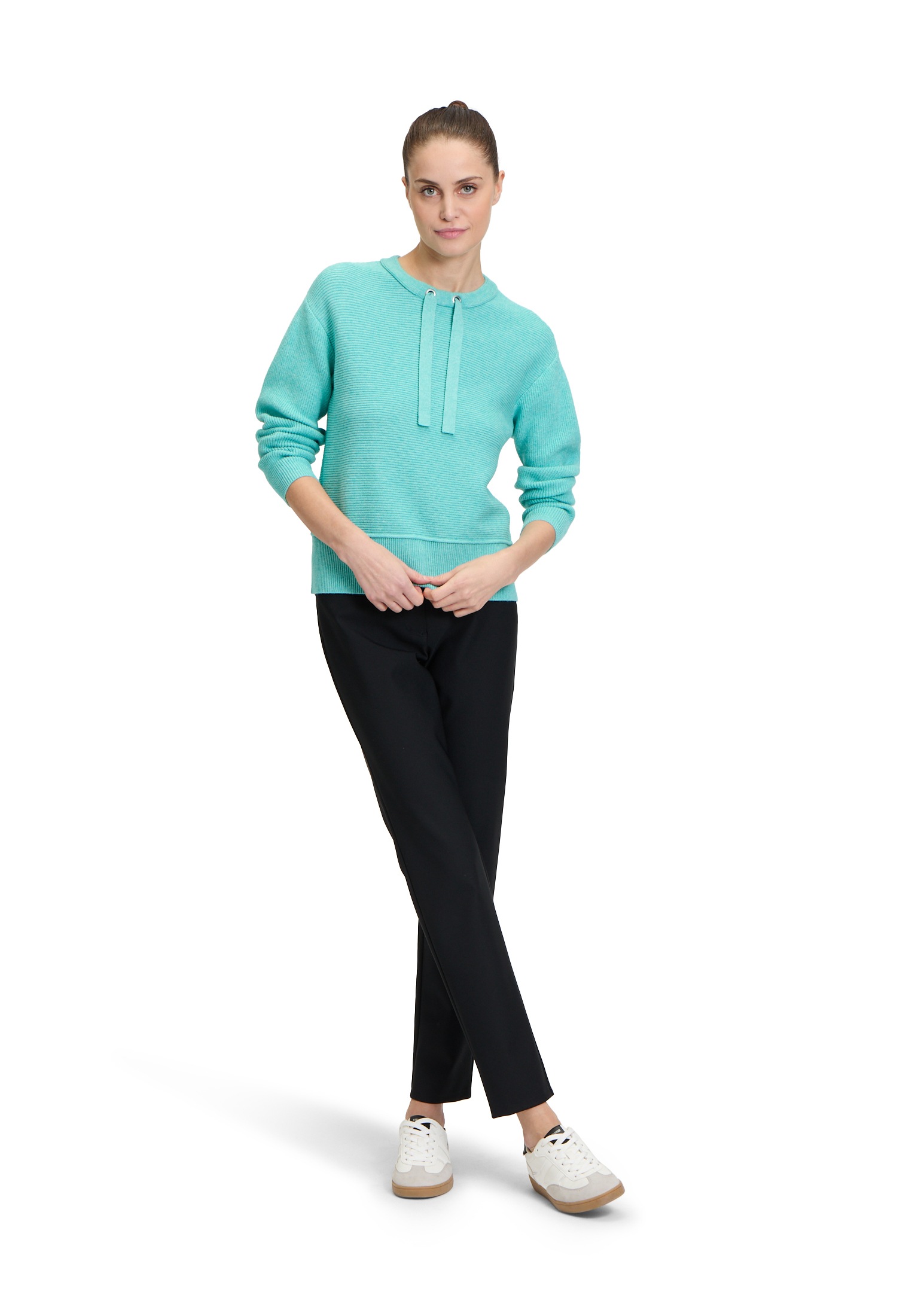 Betty Barclay Strickpullover »Betty Barclay Damen Strickpullover mit Rippenstruktur«, (1 tlg.), Bindeband