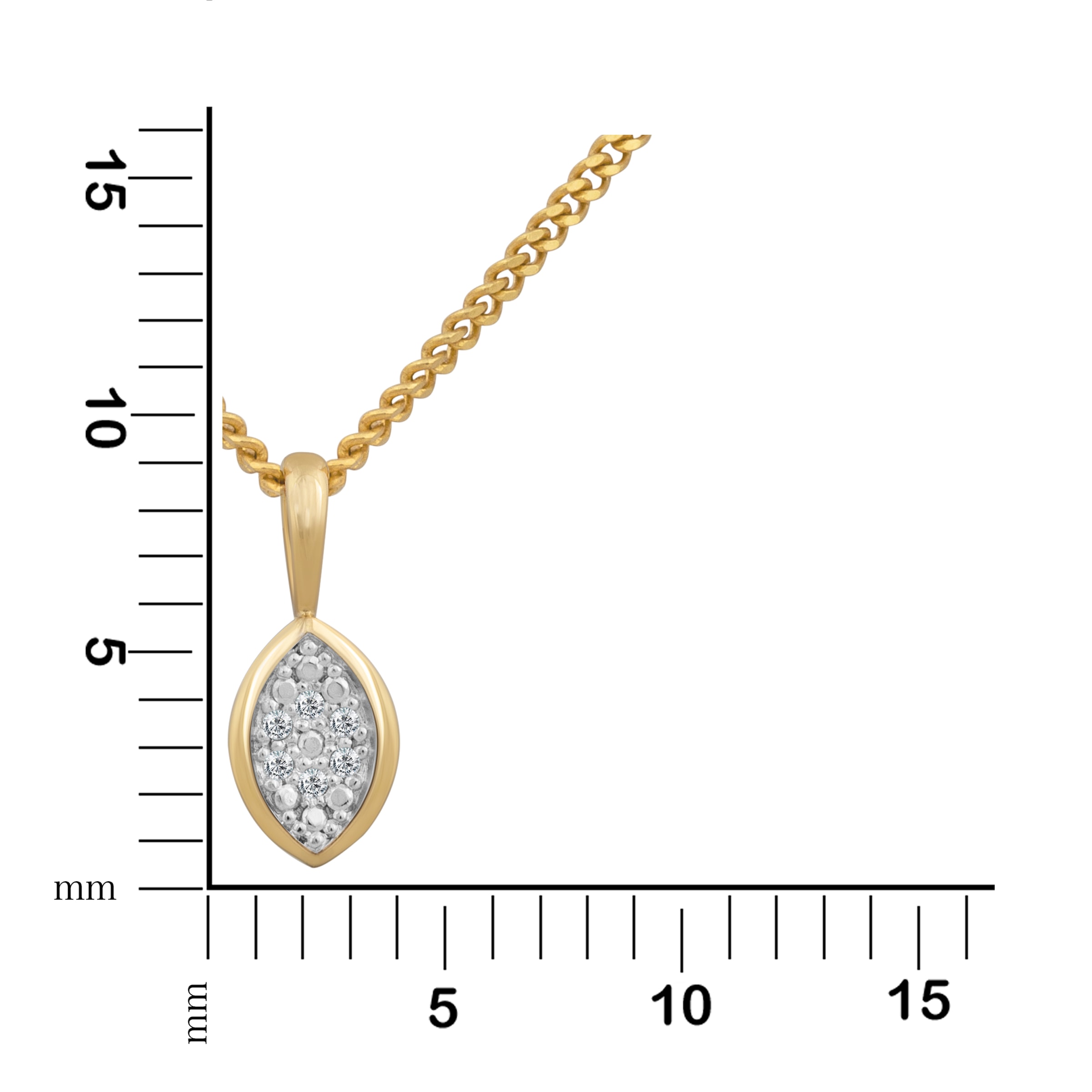 Orolino Kette mit Anhänger »Gold 585 mit 6 natürlichen Brillanten zus. 0,03ct.«