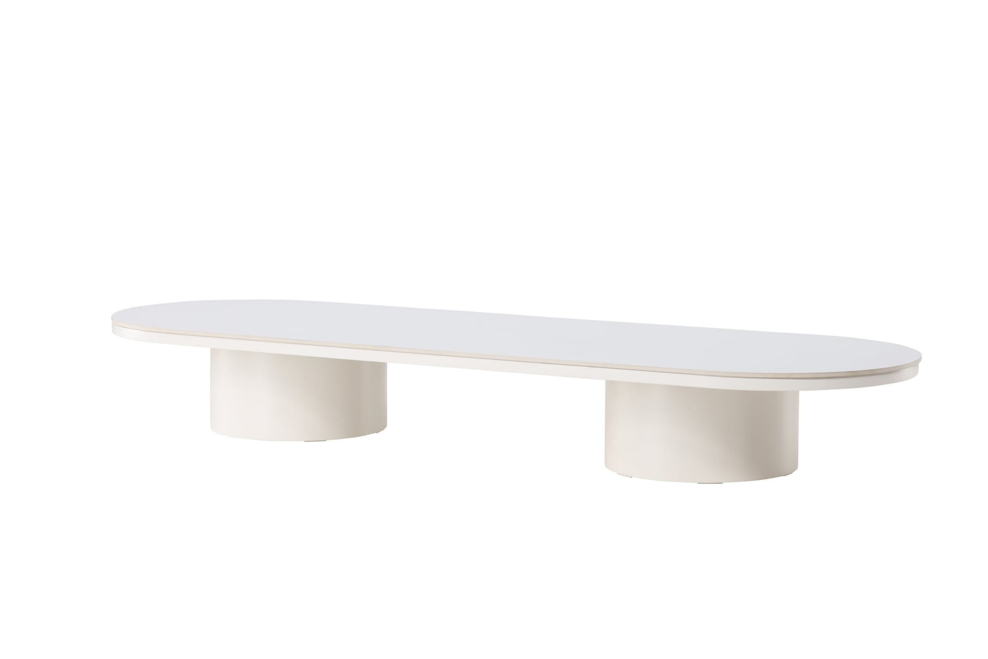 Venture Home Couchtisch »Narvik, ovaler Couchtisch 190 × 60 cm mit Sinterstein-Tischplatte« Sofatisch, MDF, 3D-Papier, sehr niedrig, rundliche Form, geräumig