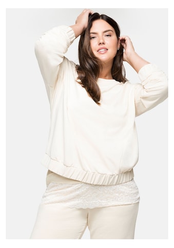 Sheego Sweatshirt »sheego Oversized-Sweatshirt«, mit Gummibund kaufen