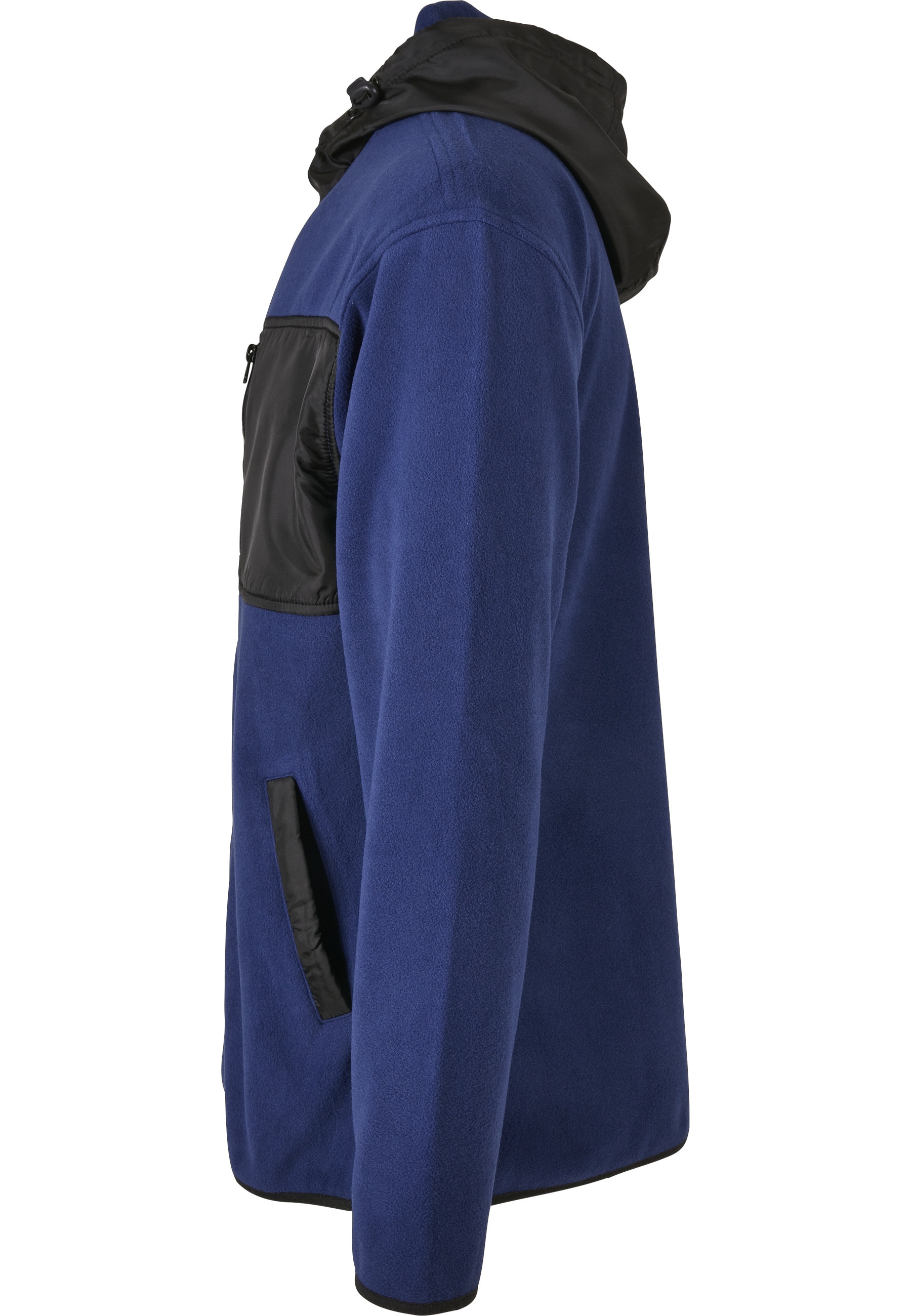 URBAN CLASSICS Winterjacke »Urban Classics Herren Hooded Micro Fleece Jacket« 1 Stk. tlg. mit Kapuze