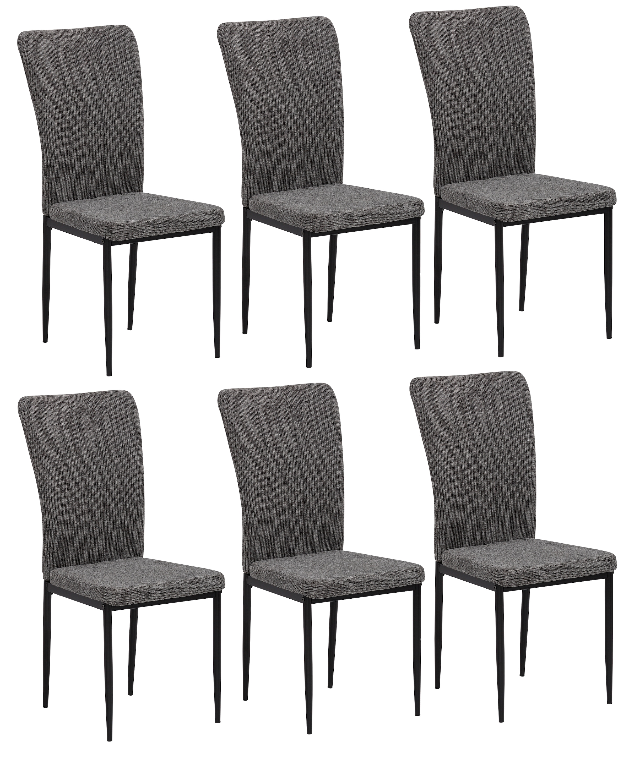 Home affaire 4-Fußstuhl "Bergamo" (Set) 6 Stk.erhältlich in Samt, Vintage-M günstig online kaufen