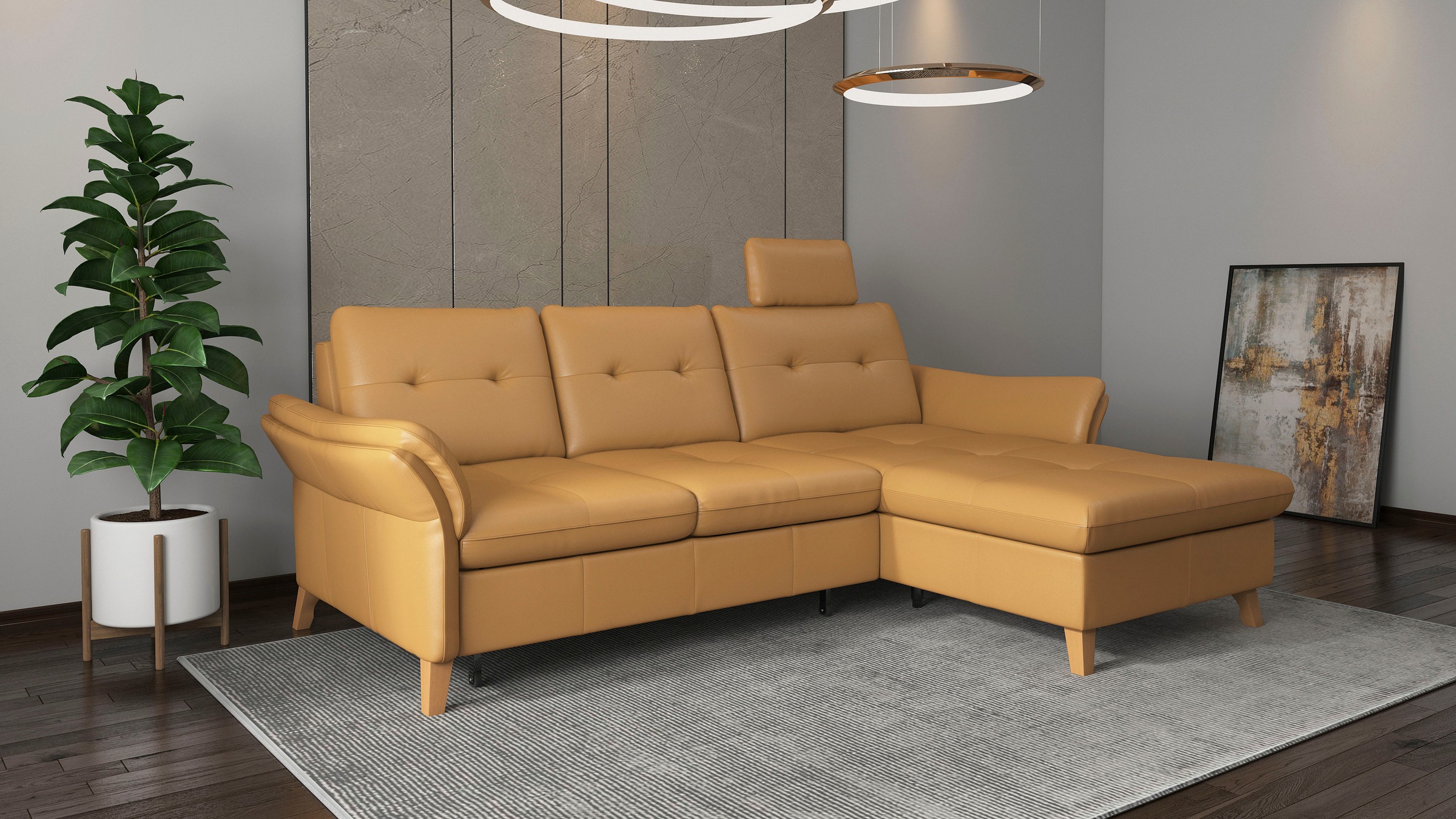 sit&more Ecksofa "Göteborg" Sitztiefenverstellung und Federkern, wahlweise günstig online kaufen