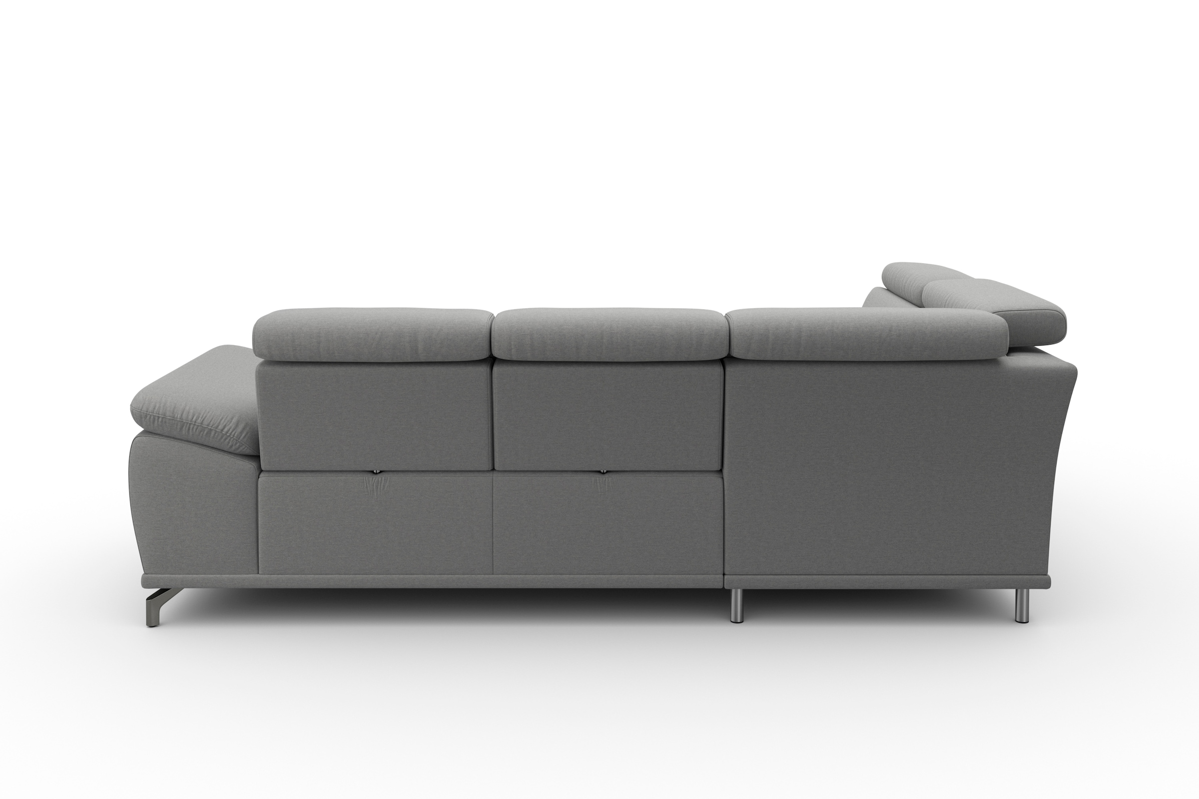 sit&more Ecksofa »Cabrio L-Form, B: 274 cm, mit Sitztiefen-, Arm- & Kopfteilverstellung« 3 Nierenkissen, Federkern, optional Bettfunktion und Stauraum