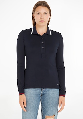 TOMMY HILFIGER Polo marškinėliai »SLIM SPLIT GLOBAL S...