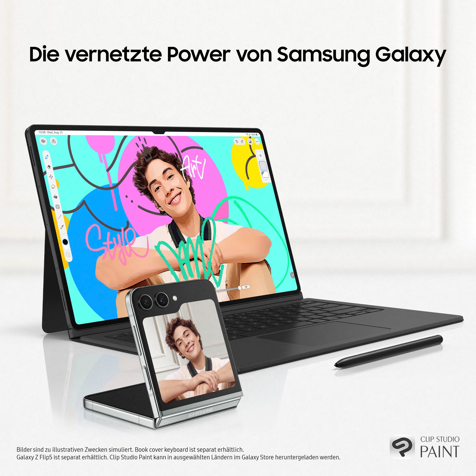 Samsung Tablet »Galaxy Tab S9+ 5G«, (Android AI-Funktionen)