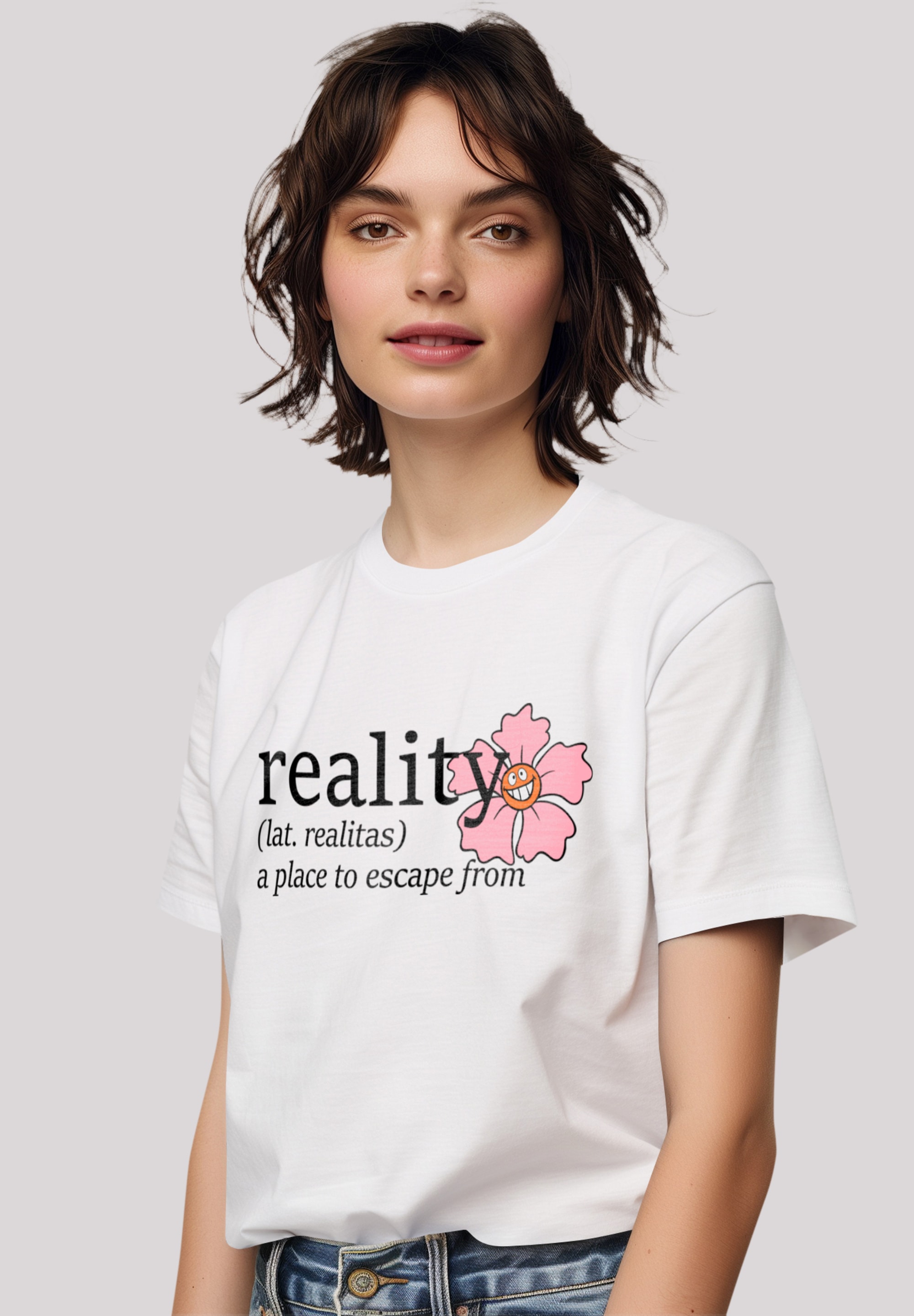 F4NT4STIC T-Shirt "Alice im Wunderland Reality Definition", Premium Qualitä günstig online kaufen