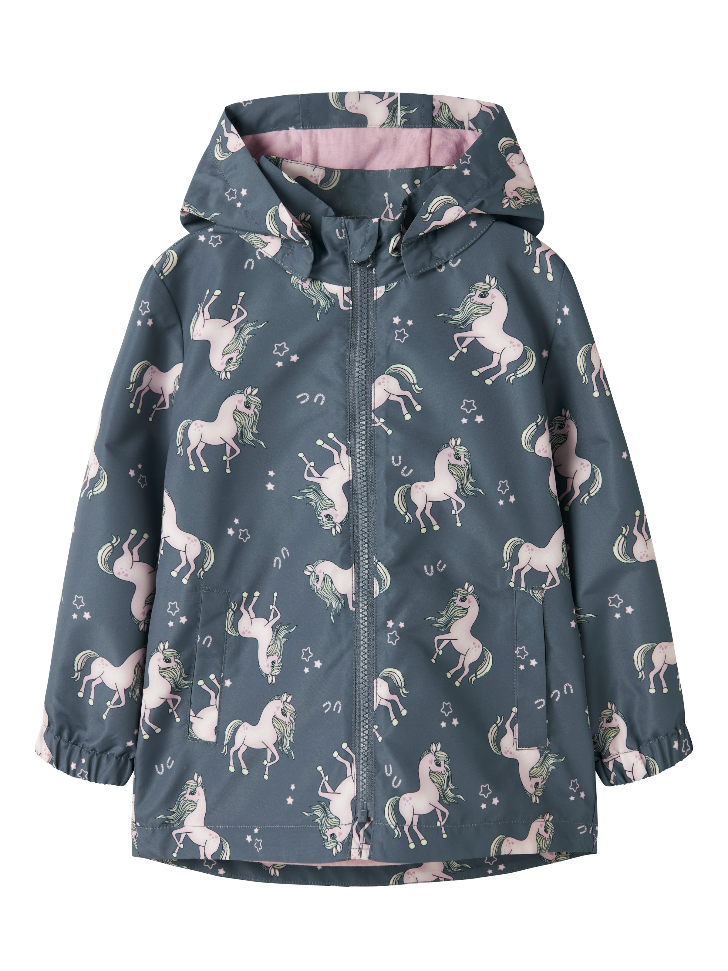 Name It Outdoorjacke "NMFMAXI JACKET LI AOP NOOS" mit Kapuze