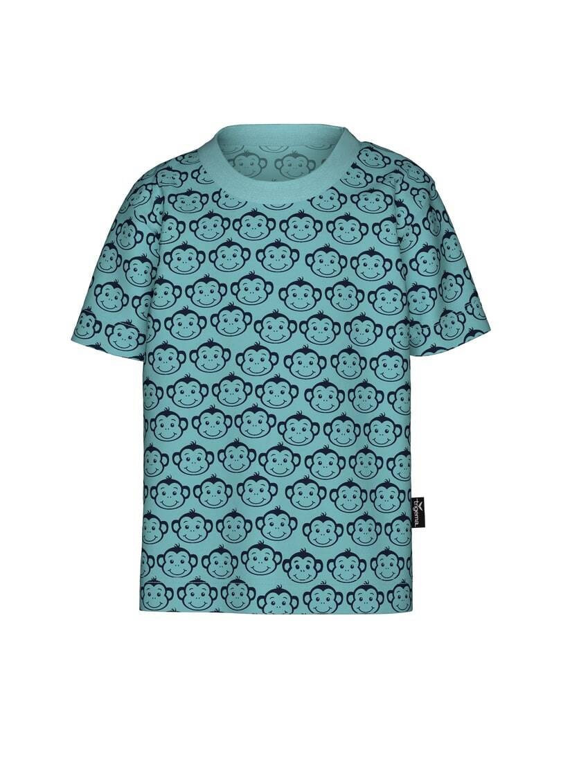Trigema "TRIGEMA T-Shirt mit süßem Allover-Affen-Print" 1 Stk.