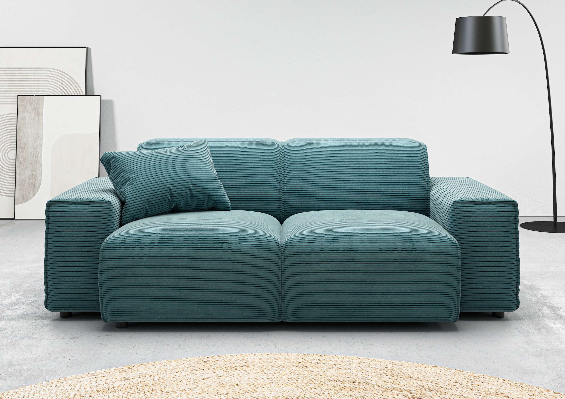 Home affaire 2-Sitzer "Glimminge auch in Breitcord + Feincord + Easy care-B günstig online kaufen