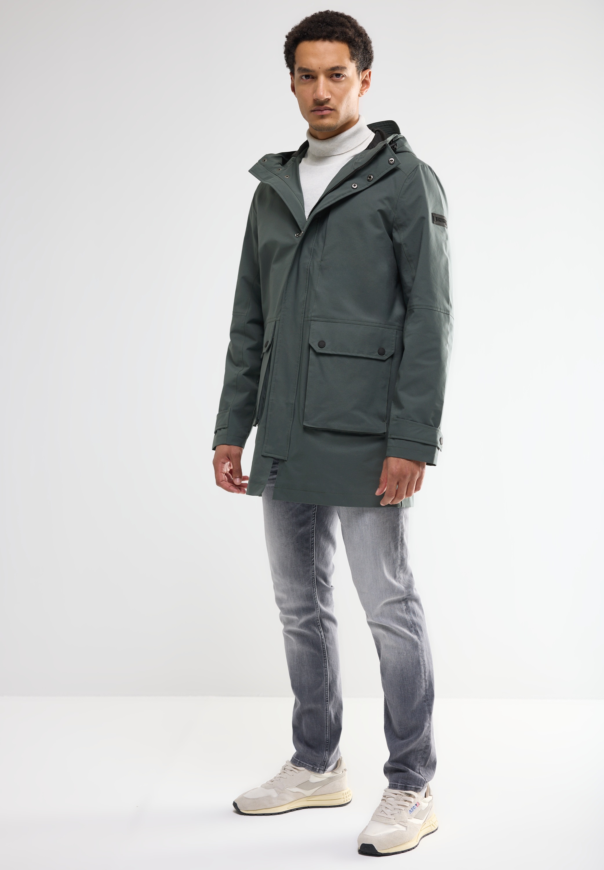 STREET ONE MEN Outdoorjacke, mit Kapuze, wasserabweisend