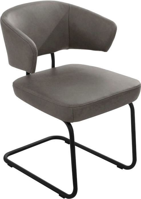 K+W Komfort & Wohnen Freischwinger "Mikkado Tube" () 1 Stk.abgerundeter Rüc günstig online kaufen