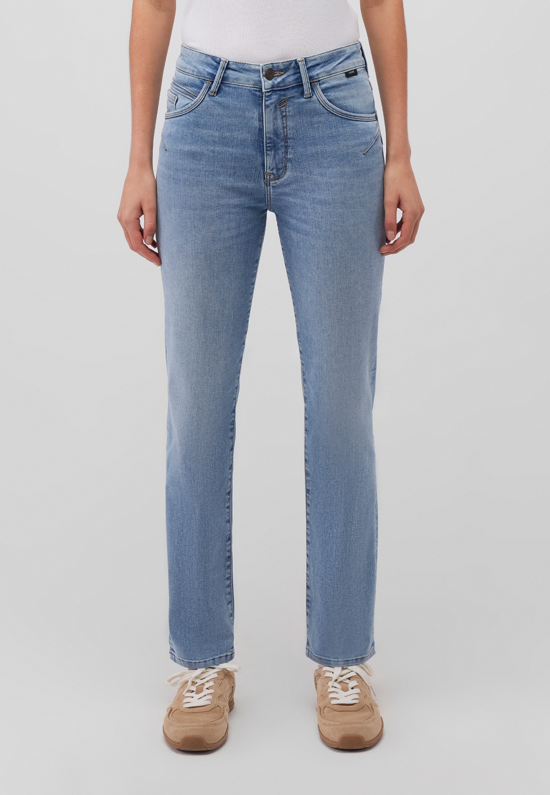 Mavi Straight-Jeans »KENDRA«, gerde Form