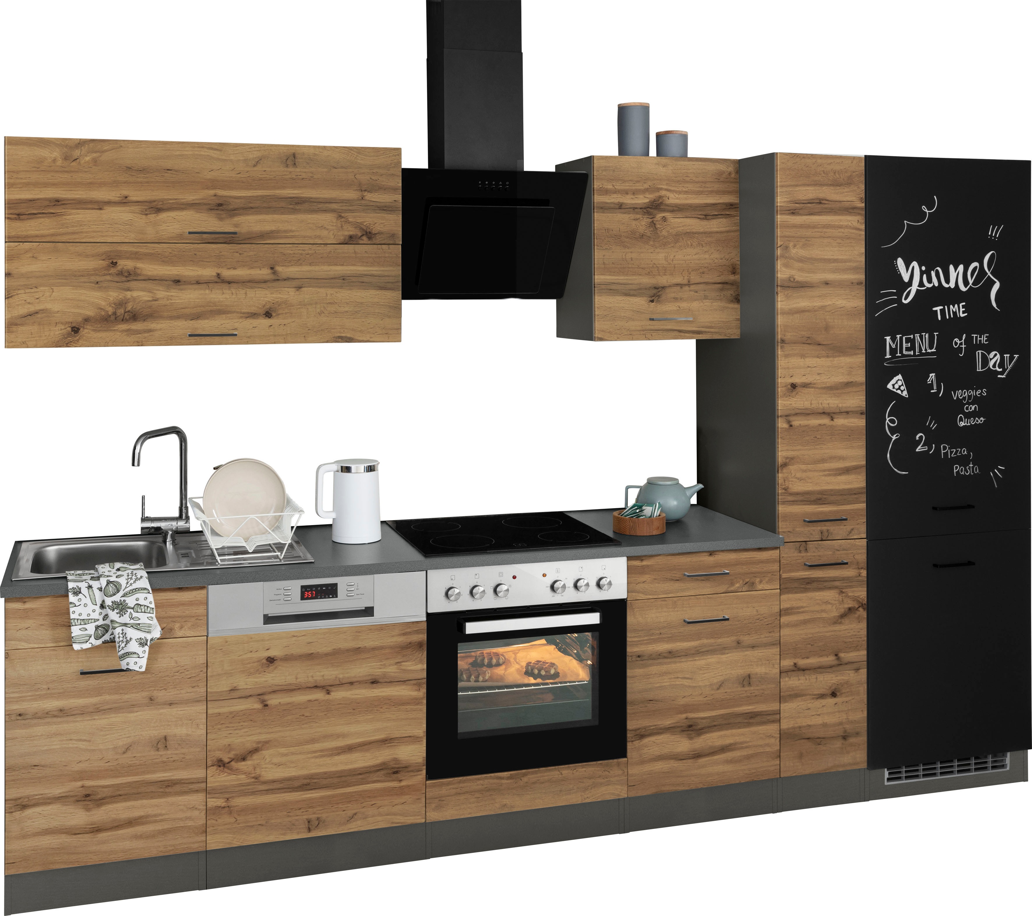 Thumbnail - KOCHSTATION Küchenzeile "KS-Trier" mit E-Geräten, Breite 310 cm