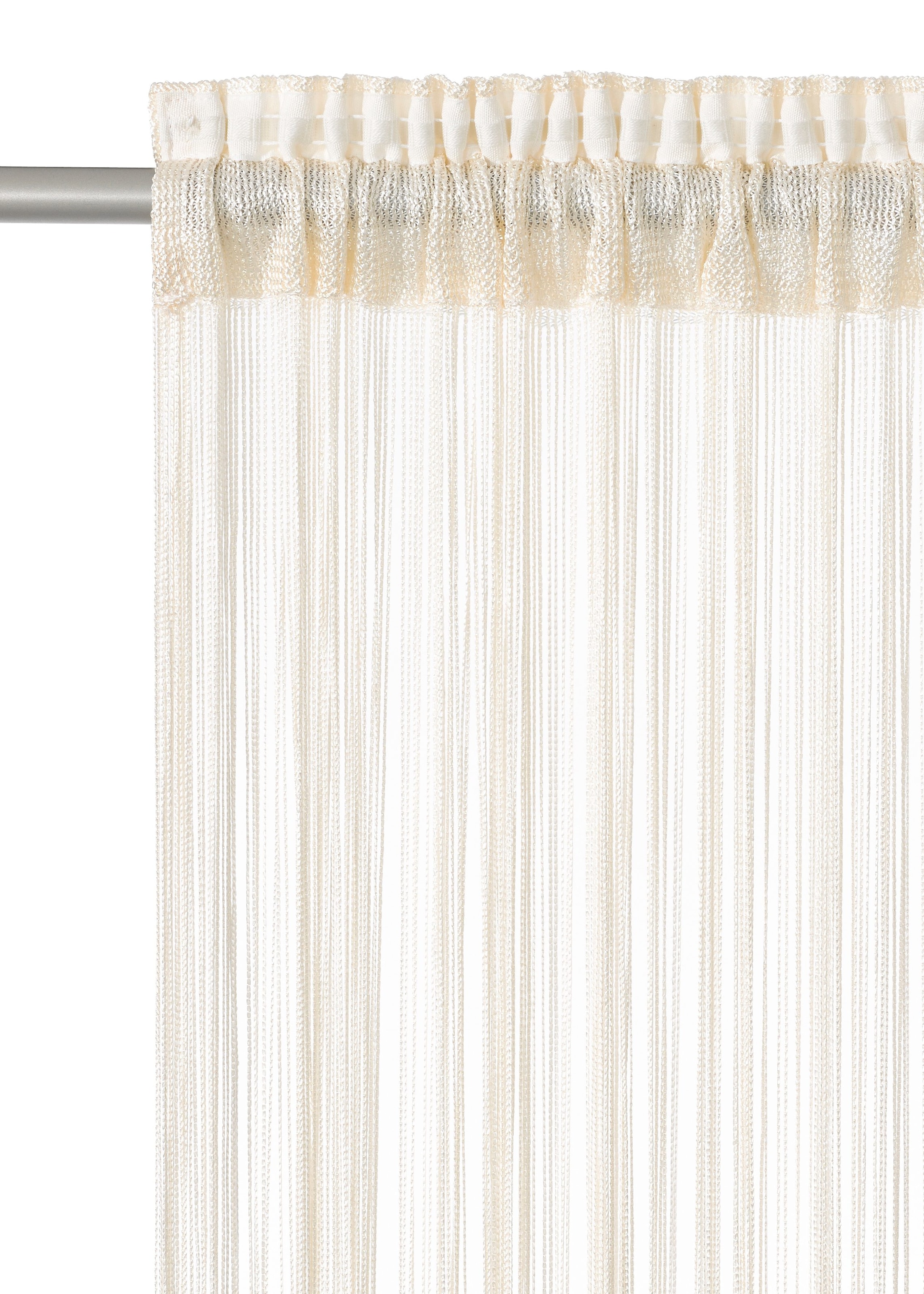 my home Fadenvorhang »Fao-Uni«, (1 BAUR Kräuselband, pflegeleicht transparent, | bestellen Polyester, multifunktional, St.)