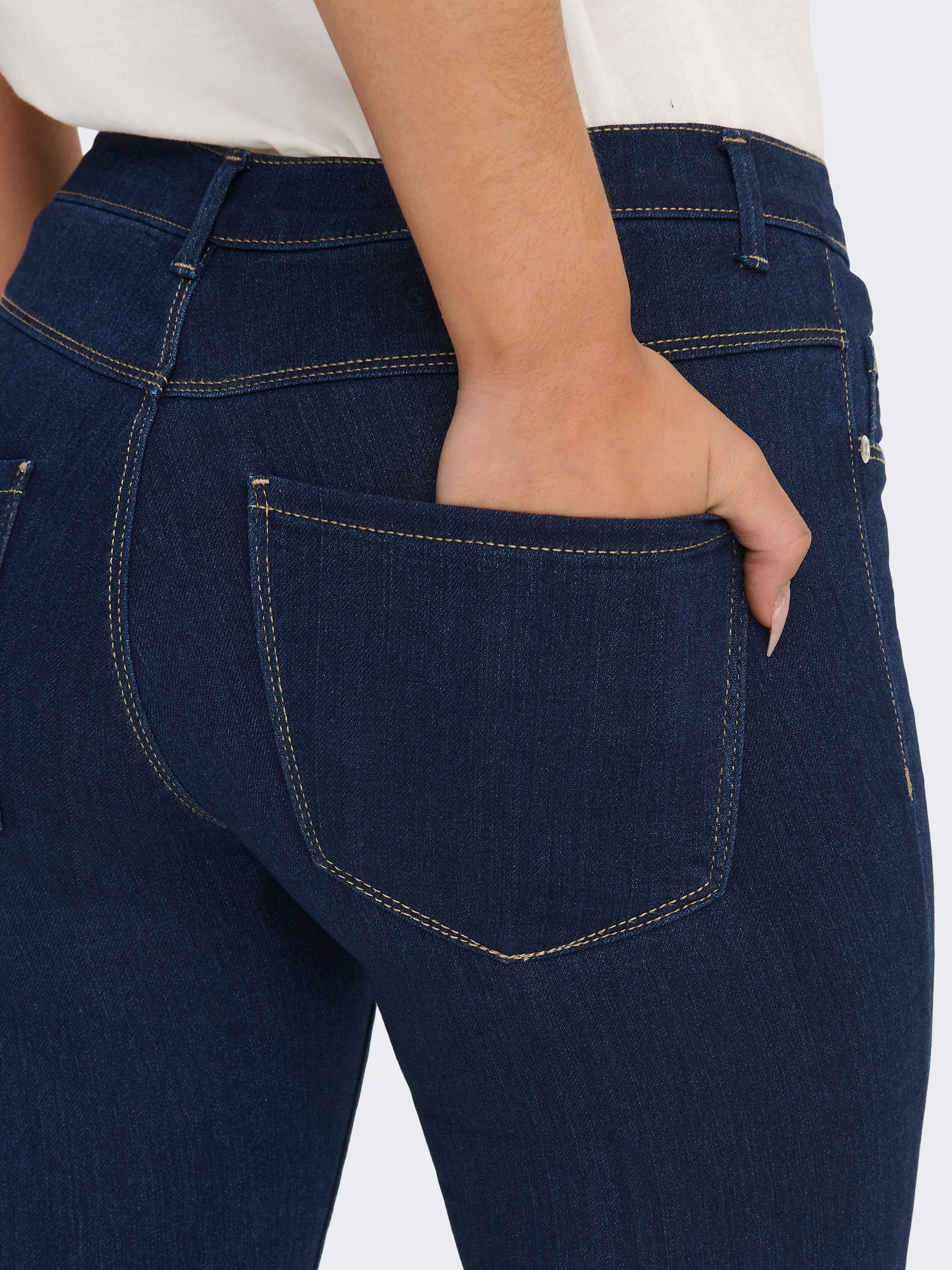 ONLY Onlrina Skinny Jeans Dark Blue Denim 40 2