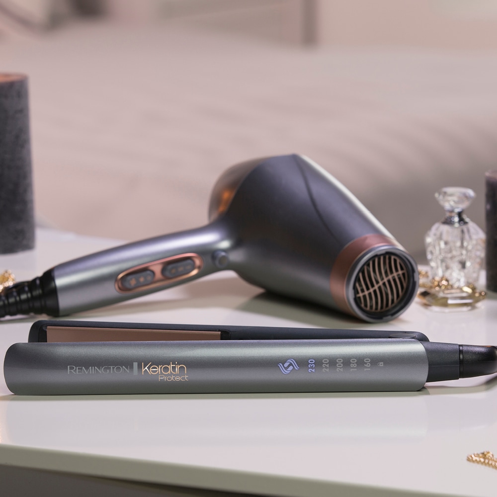 Remington Haartrockner »AC8820 E51 Keratin Protect Dryer«, 2200 W, 3 Aufsätze, Profi, mit Ionenpflege, Keratinbeschichtung, langlebigem AC-Motor