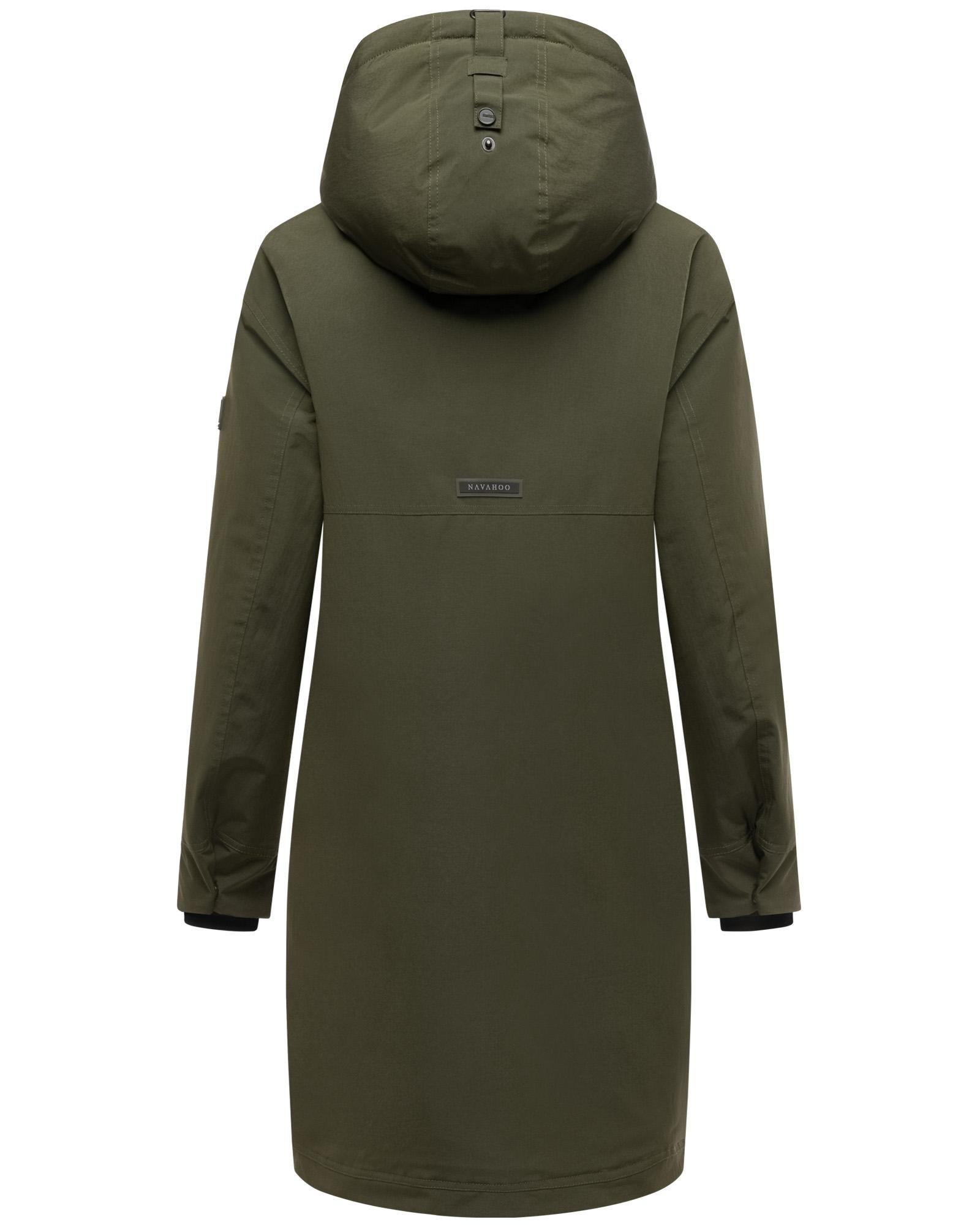 Thumbnail - Navahoo Wintermantel "Hageltanz 14" Warmer Damen Kurzmantel mit Kapuze