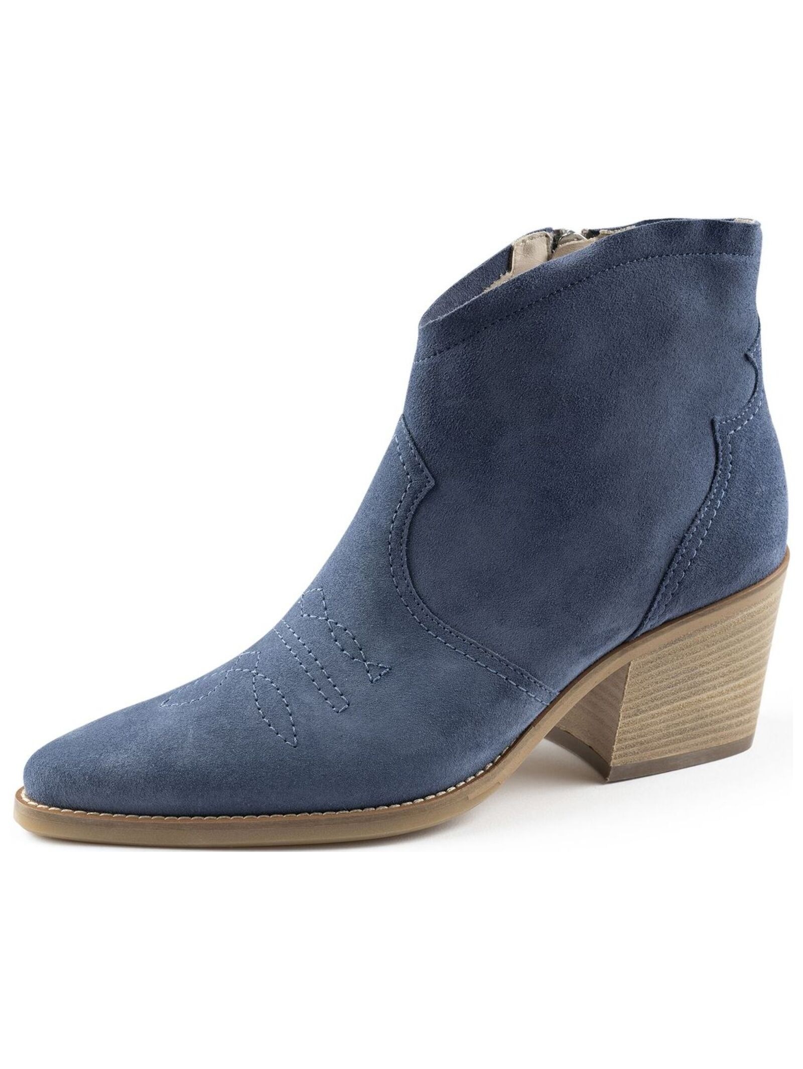 Paul Green Bikerboots "Paul Green Stiefelette Veloursleder" günstig online kaufen
