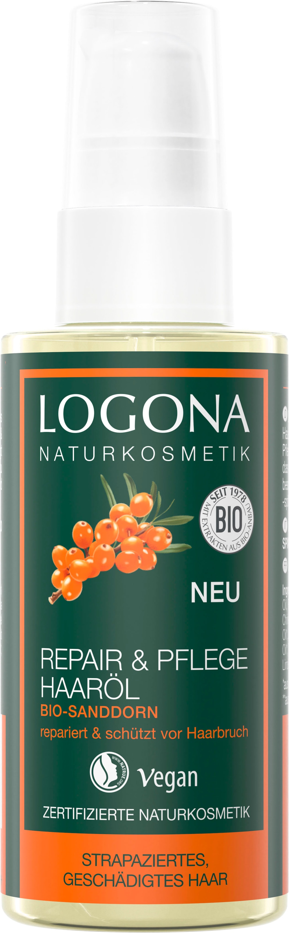 Haaröl Bio-Sanddorn« »Logona LOGONA Haaröl Repair&Pflege