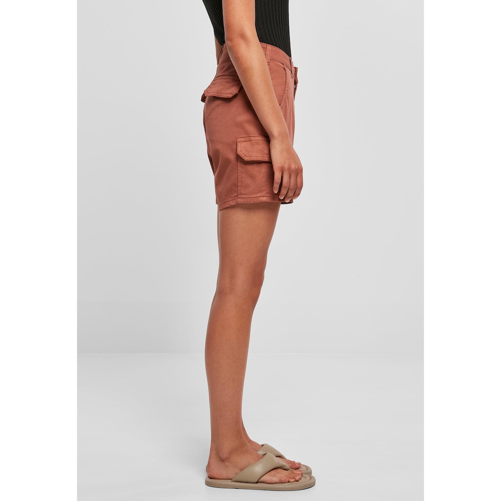 URBAN CLASSICS Cargohose »Urban Classics Damen Ladies High Waist Cargo Shorts«, (1 tlg.)