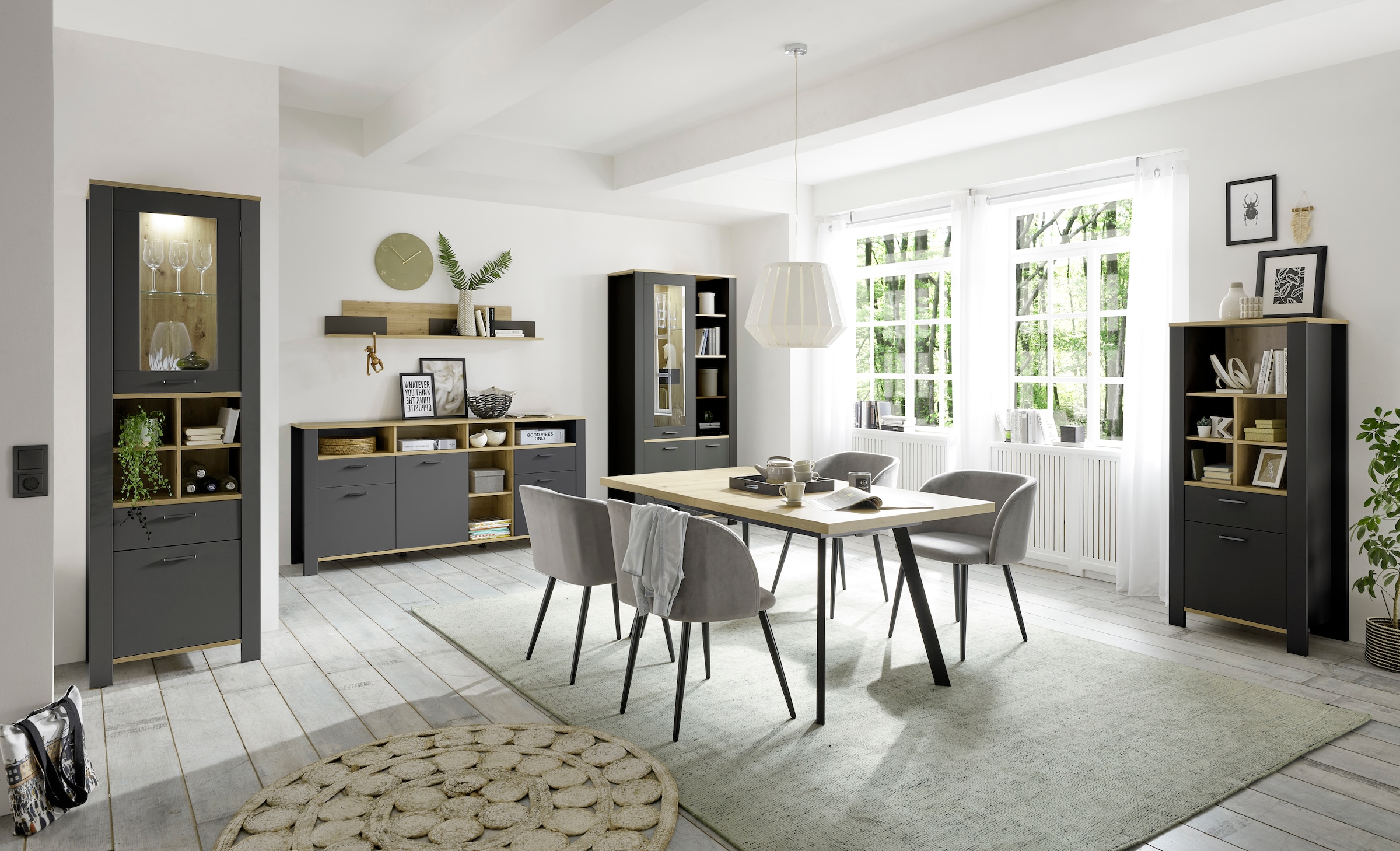 Mäusbacher Standvitrine »Nele«, Höhe 203 cm