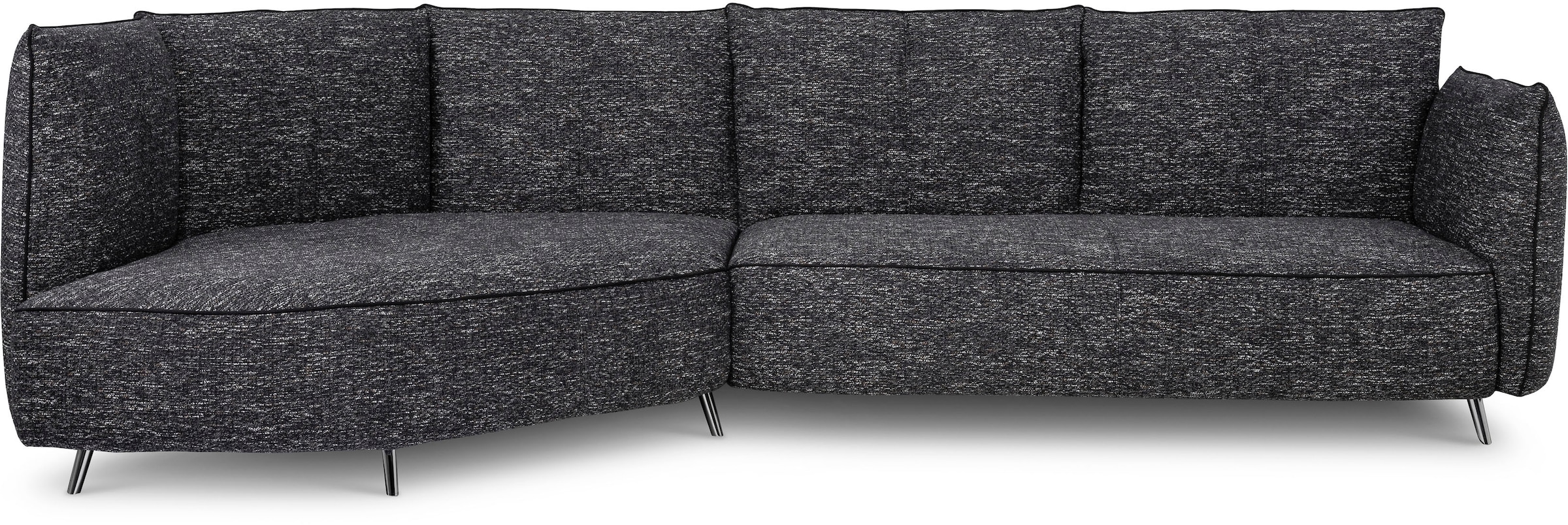 designwerk Loungesofa "Faber", Loungesofa mit Rückenteil-und-Armteilverstellung