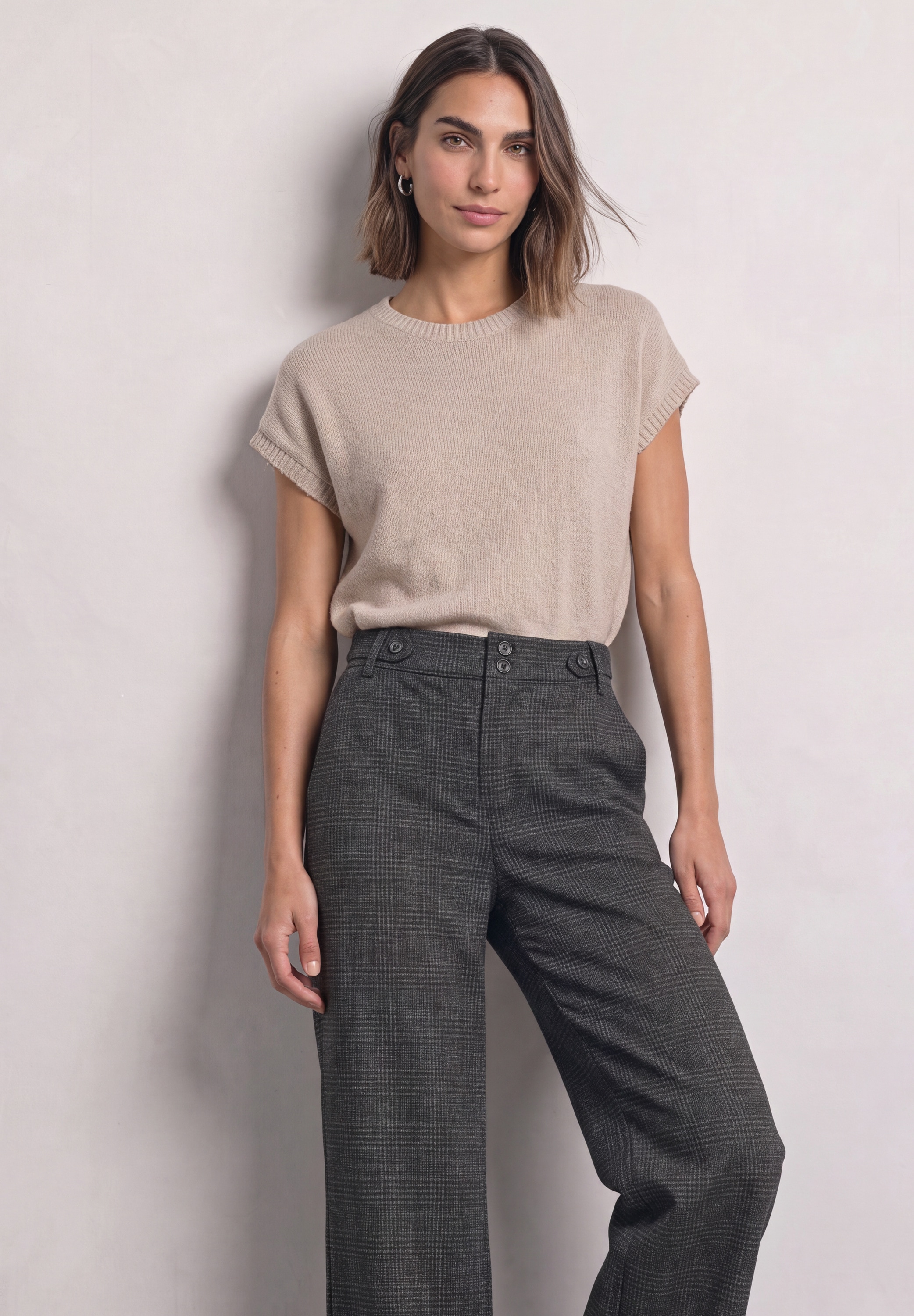STREET ONE Stoffhose "Style Emee" mit Karomuster