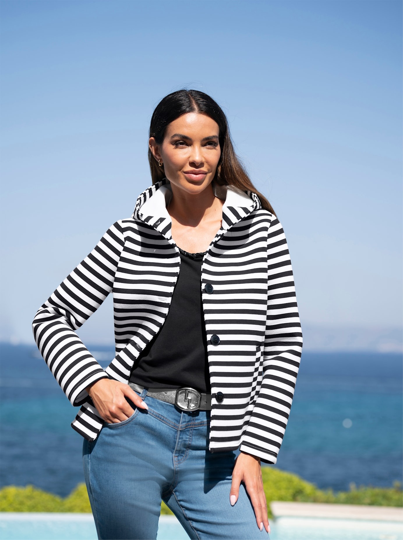 heine Shirtjacke "Sweatjacke" 1 Stk. tlg. günstig online kaufen