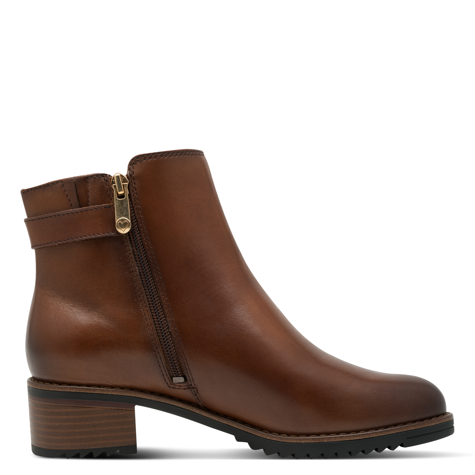 MARCO TOZZI Stiefelette, Blockabsatz, Businessschuh mit paktischem Innenreißverschluss
