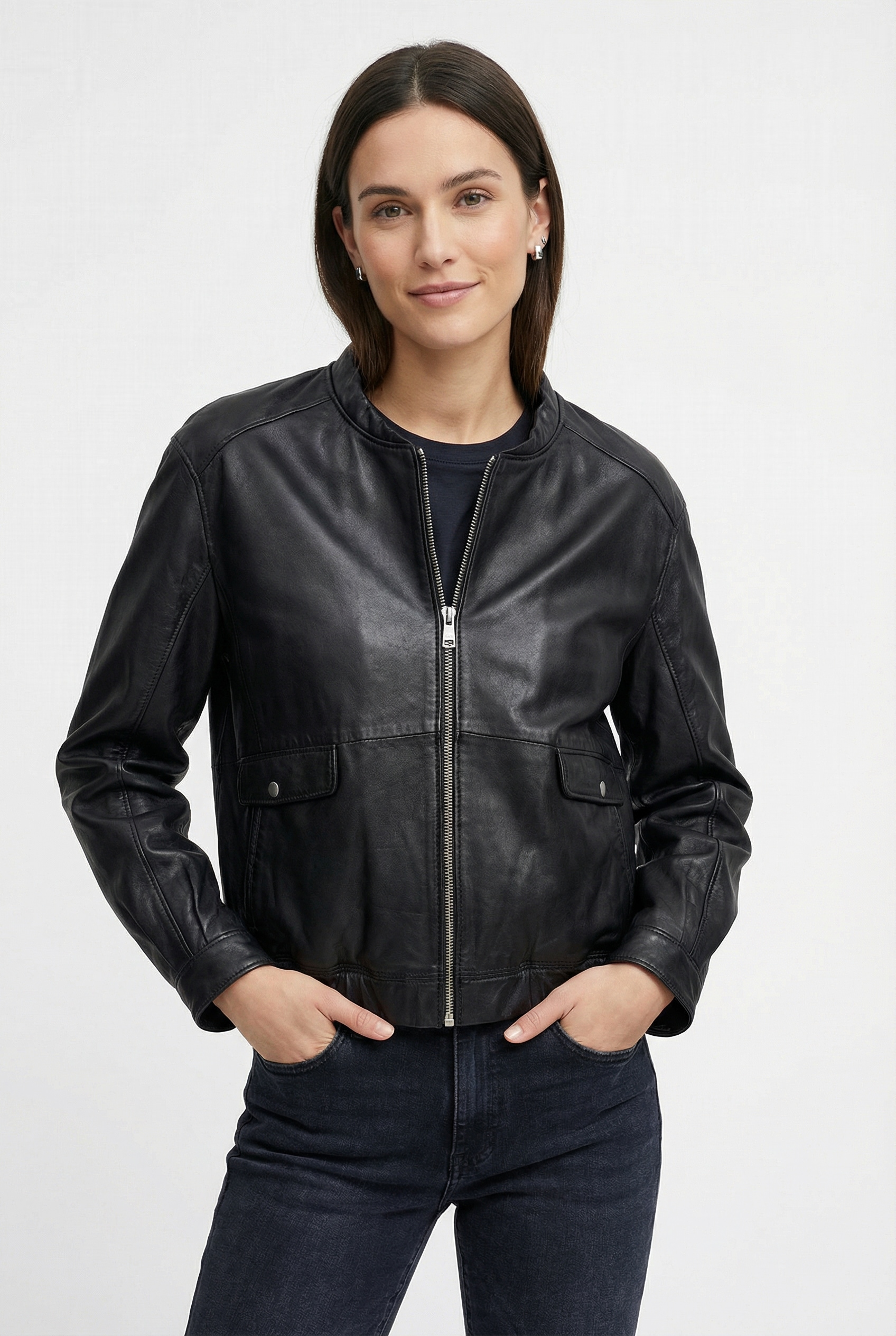 Mauritius Lederjacke "MWThilda" Bomberjacke im Oversize Fit günstig online kaufen