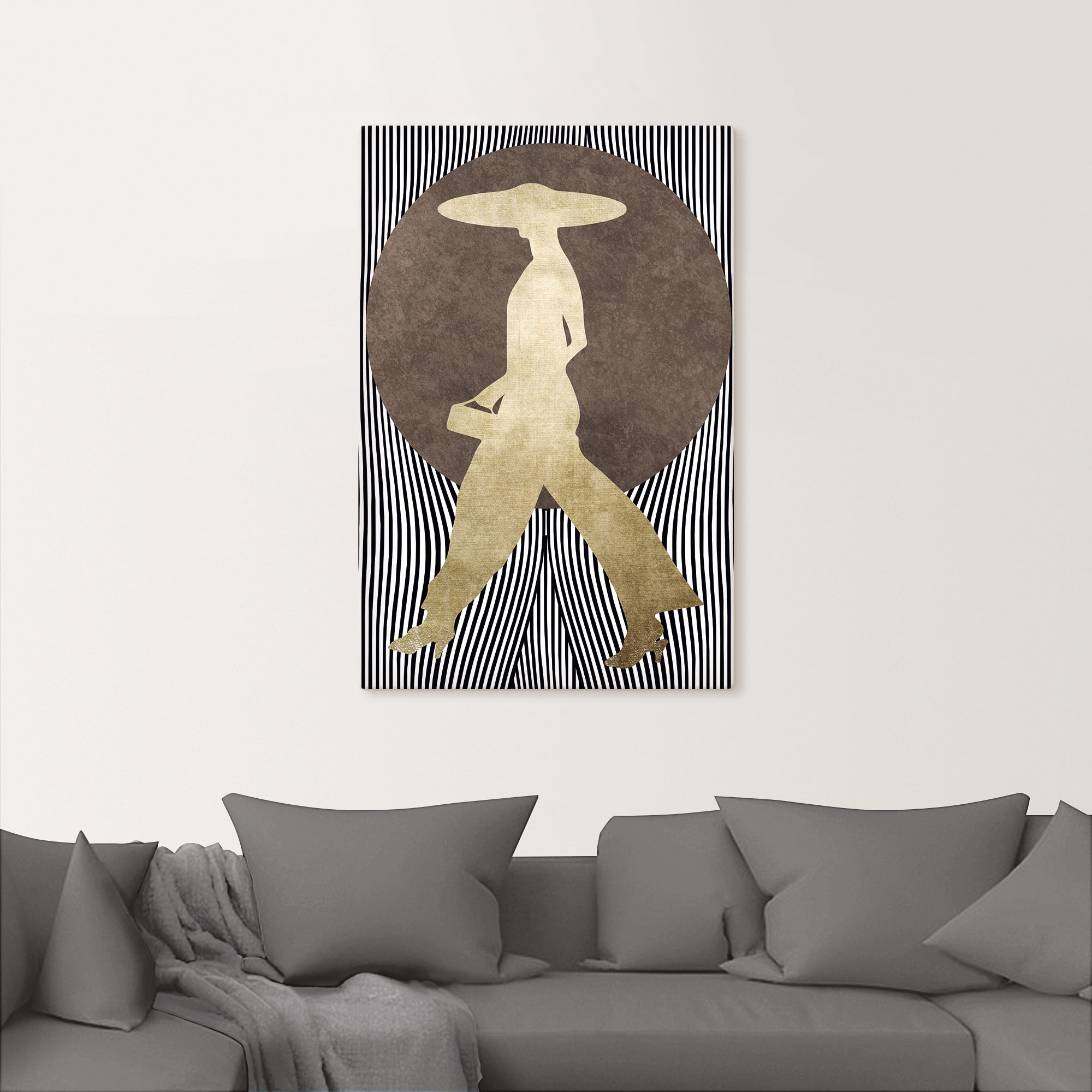 Thumbnail - Artland Wandbild "Madame Noir" Bilder von Frauen 1 Stk. tlg. als Alubild, Outdoorbild, Leinwandbild, Poster, Wandaufkleb...