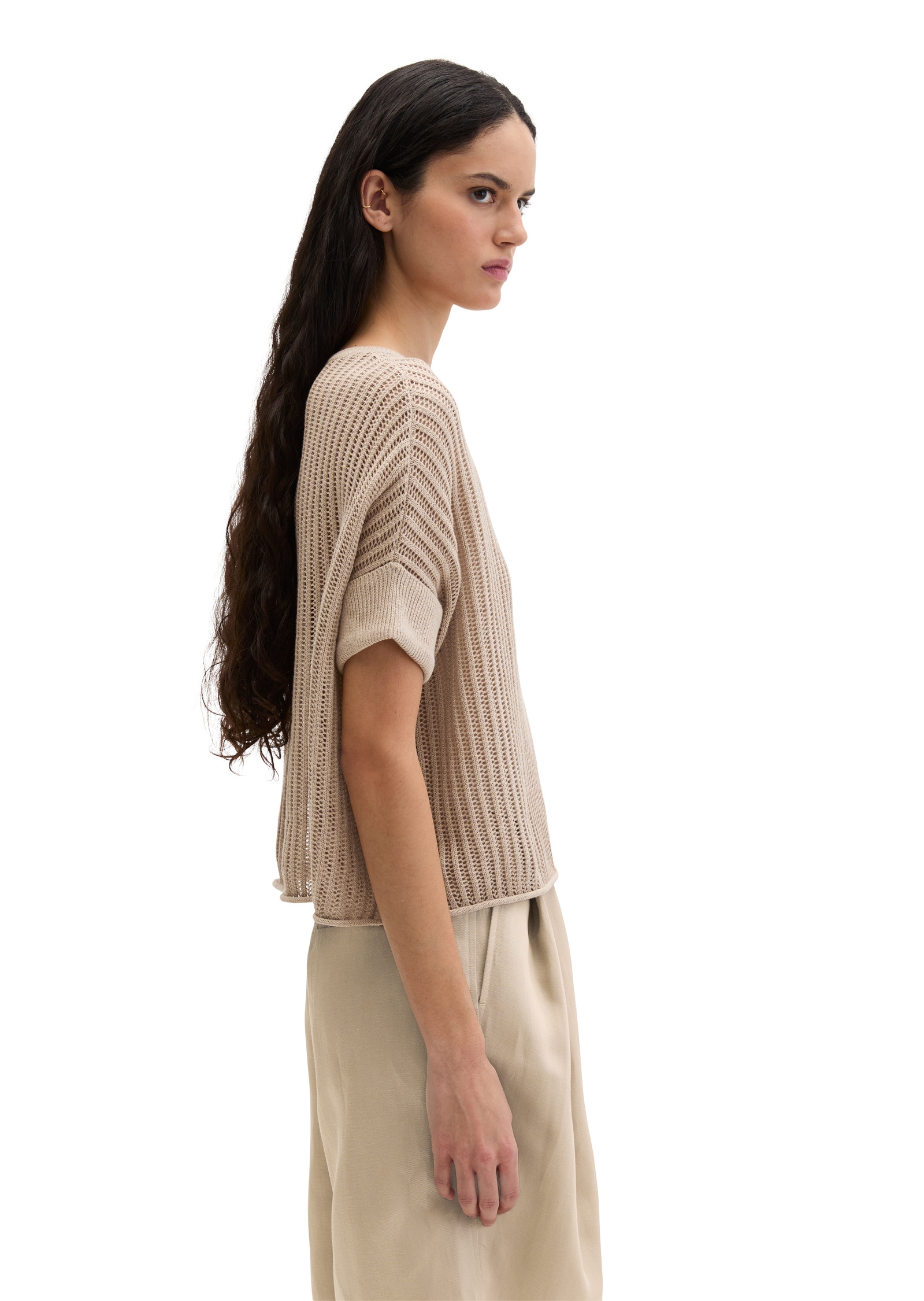Marc O'Polo Strickpullover »aus Organic Cotton-Leinen-Mix«