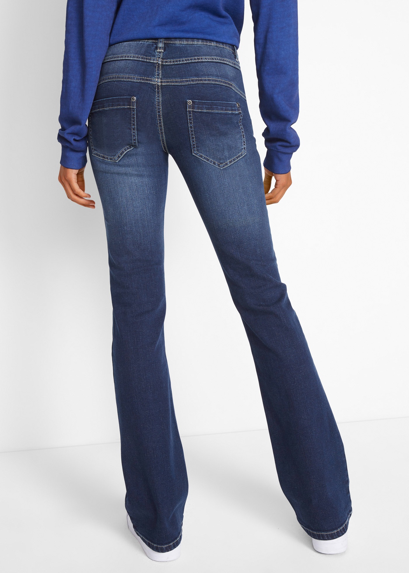 bonprix Bootcut-Jeans "Bootcut Jeans Mid Waist, Stretch" Bootcut Jeans Mid günstig online kaufen