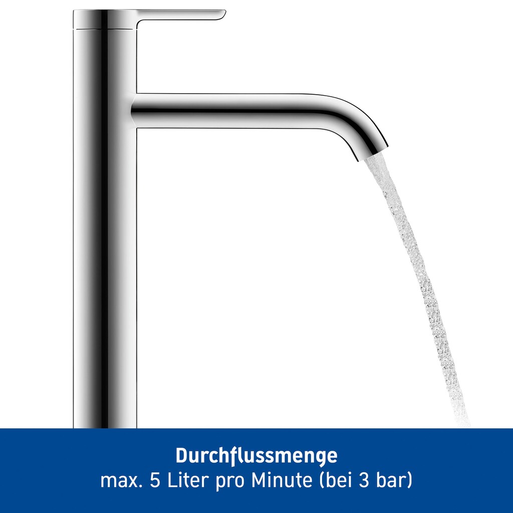 Duravit Waschtischarmatur »C.1 Waschtischmischer, Größe L, mit Zugstangen-Ablaufgarnitur«