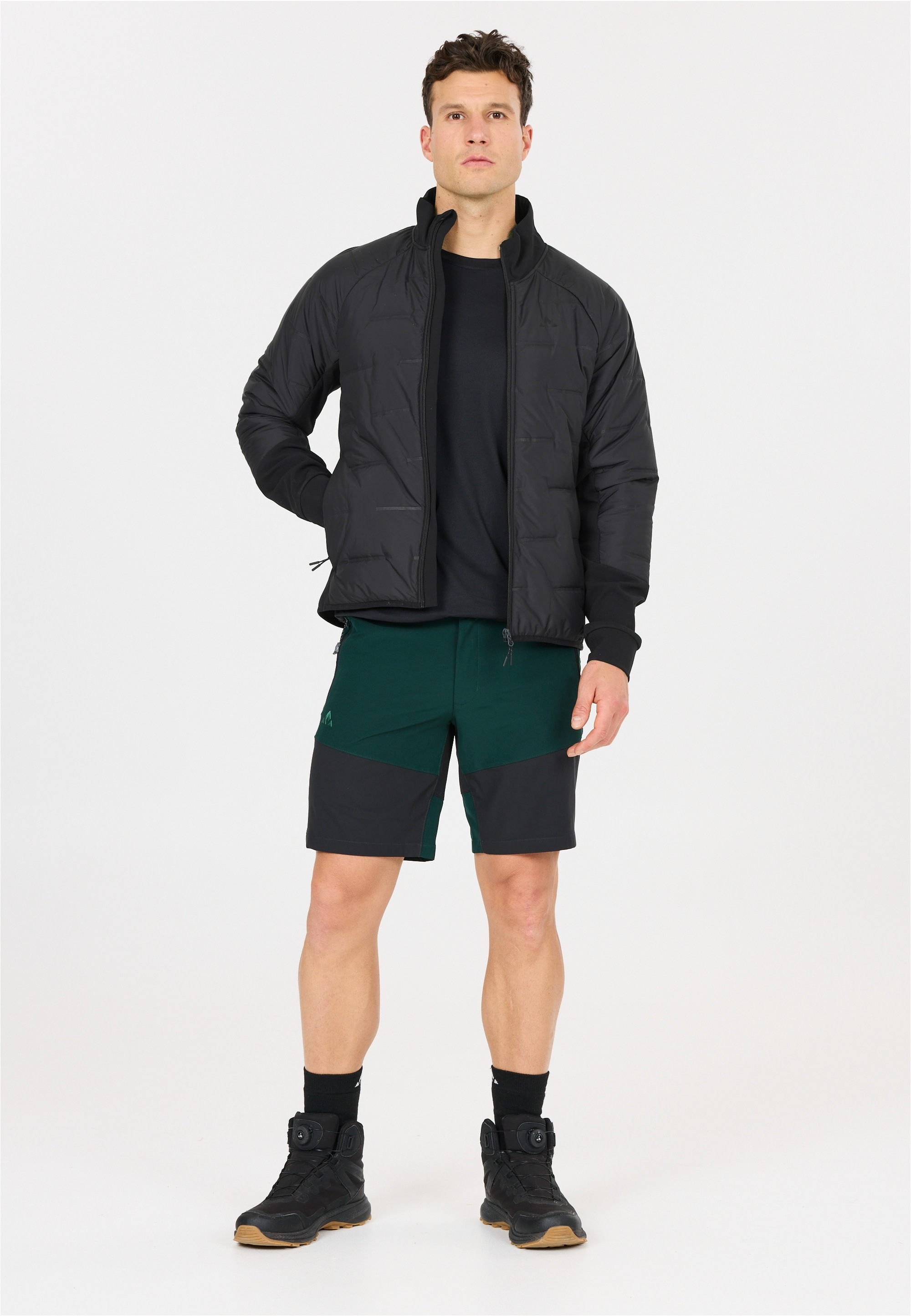 Outdoorjacke WHISTLER "Ari", Herren, Gr. 5XL, schwarz, 100% Polyester, unifarben, normal, hoch geschlossener Ausschnitt, Jacken Outdoorjacke, Bionic Finish