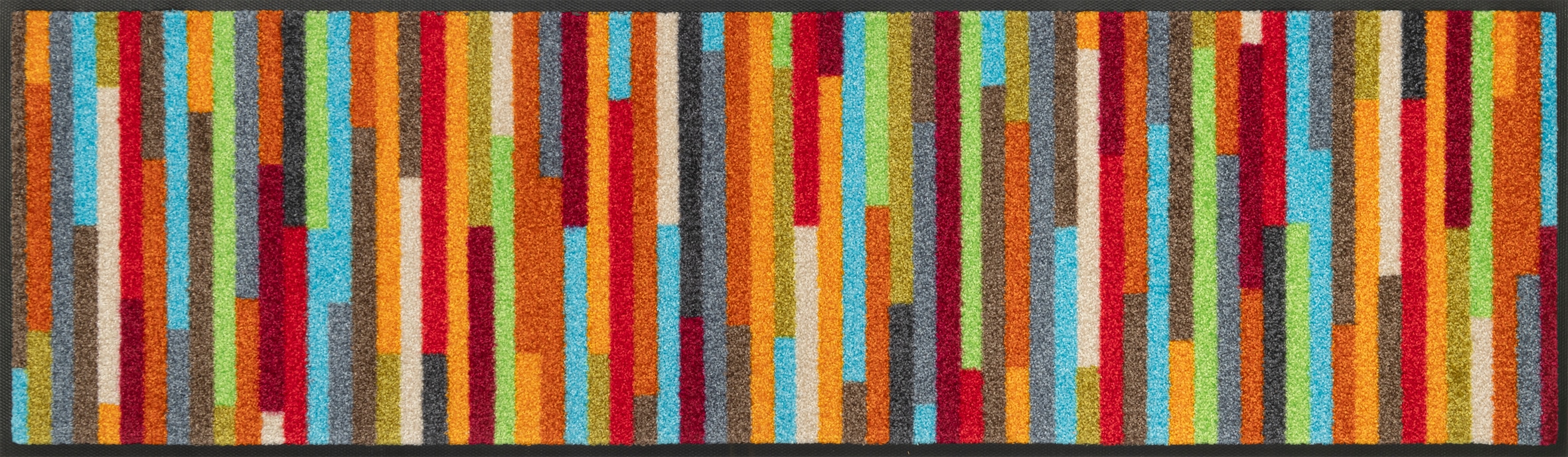 wash+dry by Kleen-Tex Läufer "Mikado Stripes" rechteckig 7 mm Höhe Schmutzfangläufer, modernes Streifen Design, rutschhemmend, waschbar