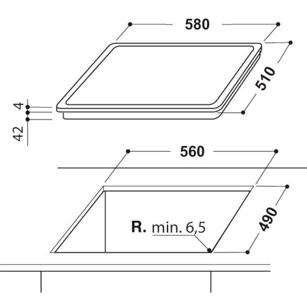 Privileg Backofen-Set »BAKO Turn&Cook 400«, PBWR6 OP8V2 IN, mit 2-fach-Teleskopauszug, Pyrolyse-Selbstreinigung