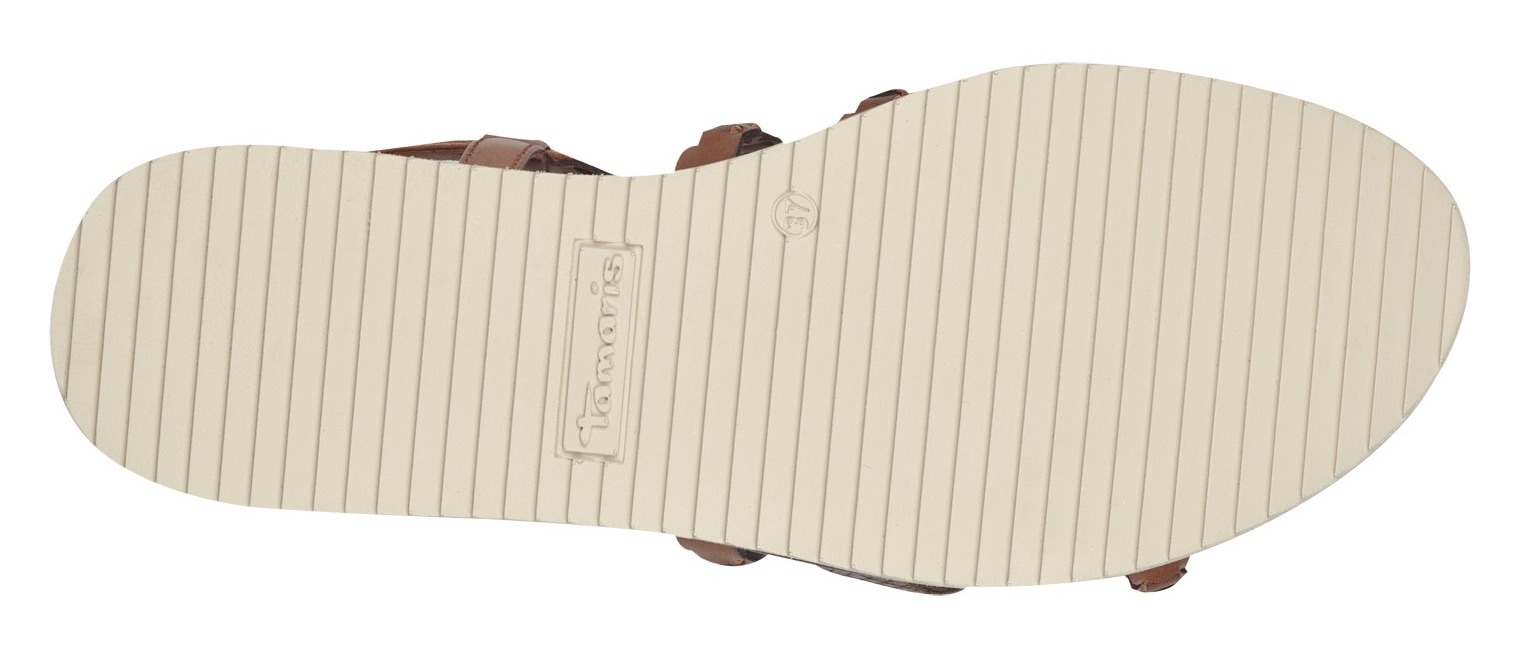 Tamaris Keilsandalette, Riemchensandale, Sommerschuh mit verstellbarer Schnalle