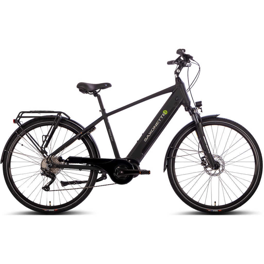 SAXONETTE E-Bike »Premium Sport (Diamant)«, 10 Gang, Mittelmotor 250 W