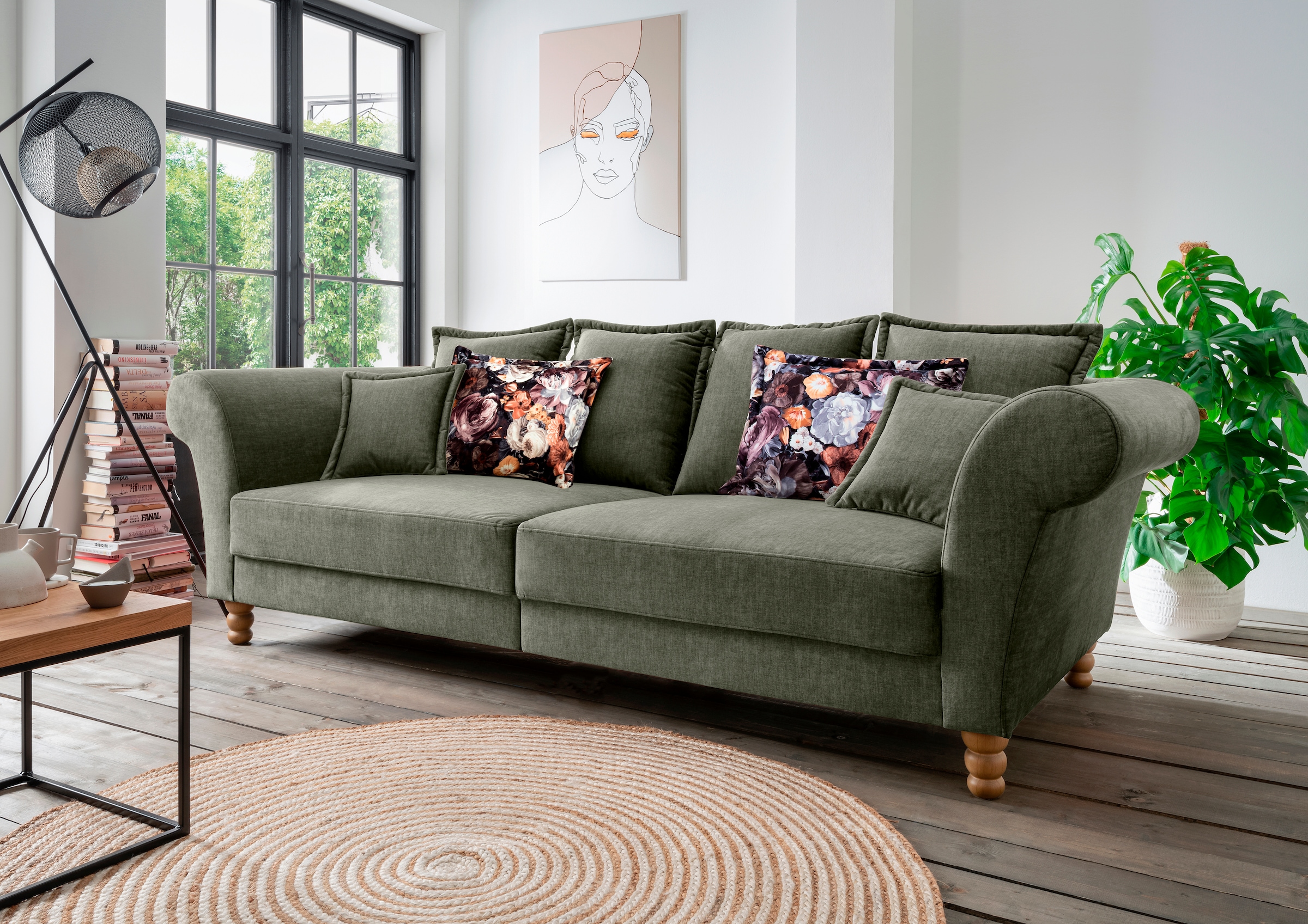Home affaire Big-Sofa "Tassilo Mega Sofa mit viel Platz, bequem durch Kalts günstig online kaufen